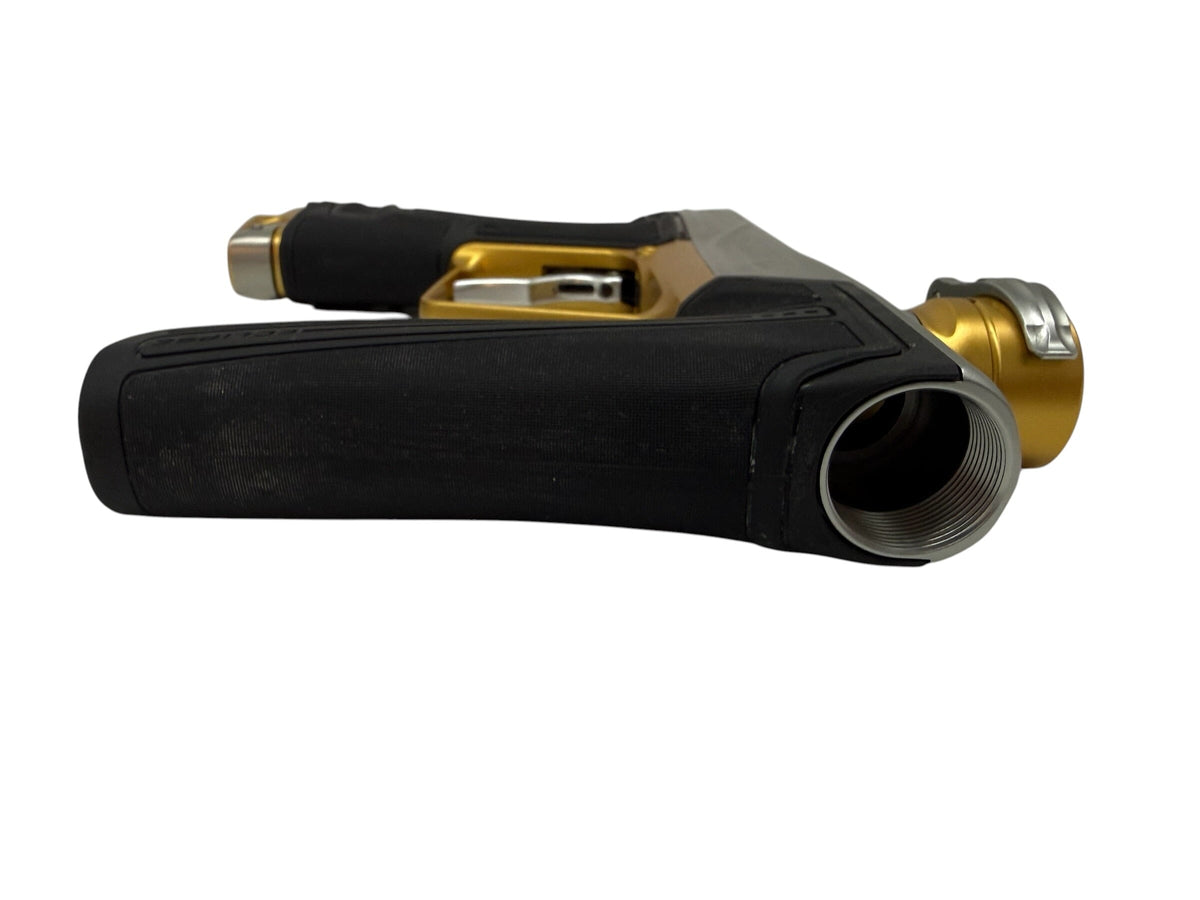 Used Planet Eclipse Geo R5 Silver/Gold Paintball Gun Paintball Gun from CPXBrosPaintball Buy/Sell/Trade Paintball Markers, New Paintball Guns, Paintball Hoppers, Paintball Masks, and Hormesis Headbands