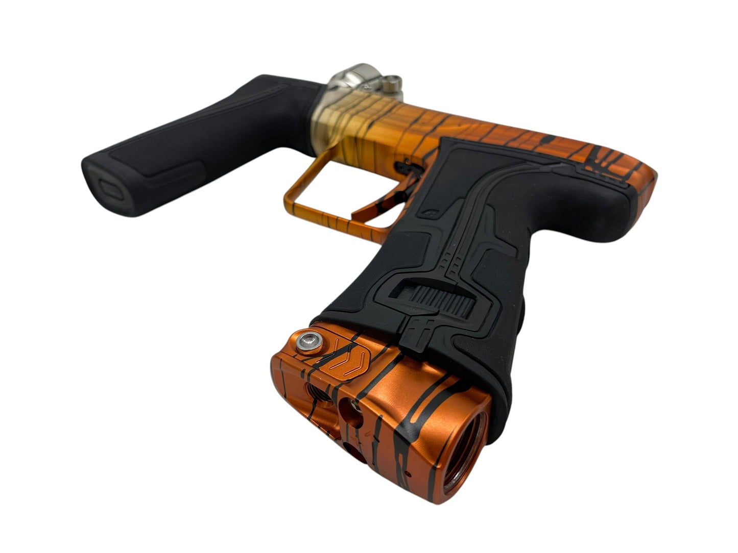 Used Planet Eclipse Geo R5 "Tiger Stripe Fade" Paintball Gun Paintball Gun from CPXBrosPaintball Buy/Sell/Trade Paintball Markers, New Paintball Guns, Paintball Hoppers, Paintball Masks, and Hormesis Headbands