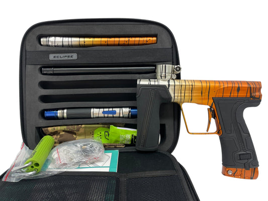Used Planet Eclipse Geo R5 "Tiger Stripe Fade" Paintball Gun Paintball Gun from CPXBrosPaintball Buy/Sell/Trade Paintball Markers, New Paintball Guns, Paintball Hoppers, Paintball Masks, and Hormesis Headbands