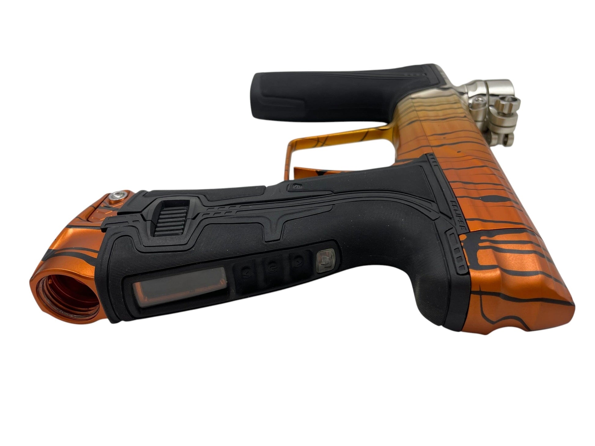 Used Planet Eclipse Geo R5 "Tiger Stripe Fade" Paintball Gun Paintball Gun from CPXBrosPaintball Buy/Sell/Trade Paintball Markers, New Paintball Guns, Paintball Hoppers, Paintball Masks, and Hormesis Headbands