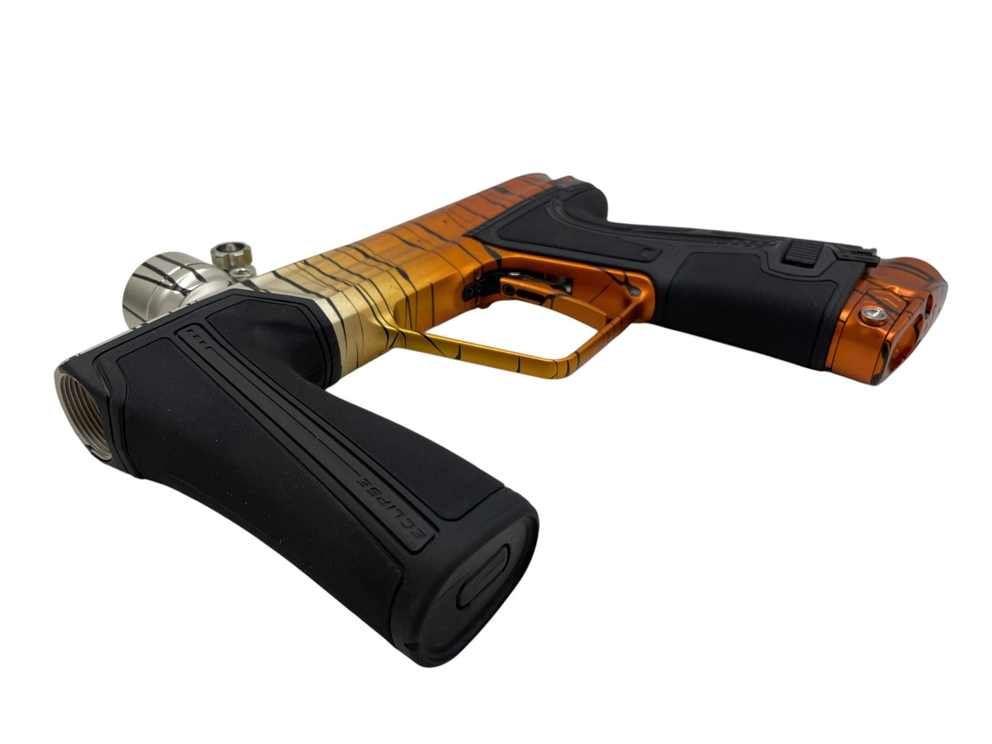 Used Planet Eclipse Geo R5 "Tiger Stripe Fade" Paintball Gun Paintball Gun from CPXBrosPaintball Buy/Sell/Trade Paintball Markers, New Paintball Guns, Paintball Hoppers, Paintball Masks, and Hormesis Headbands