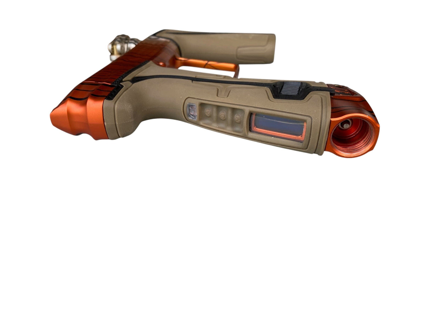 Used Planet Eclipse Geo R5 "Tiger Stripe Fade" Paintball Gun Paintball Gun from CPXBrosPaintball Buy/Sell/Trade Paintball Markers, New Paintball Guns, Paintball Hoppers, Paintball Masks, and Hormesis Headbands