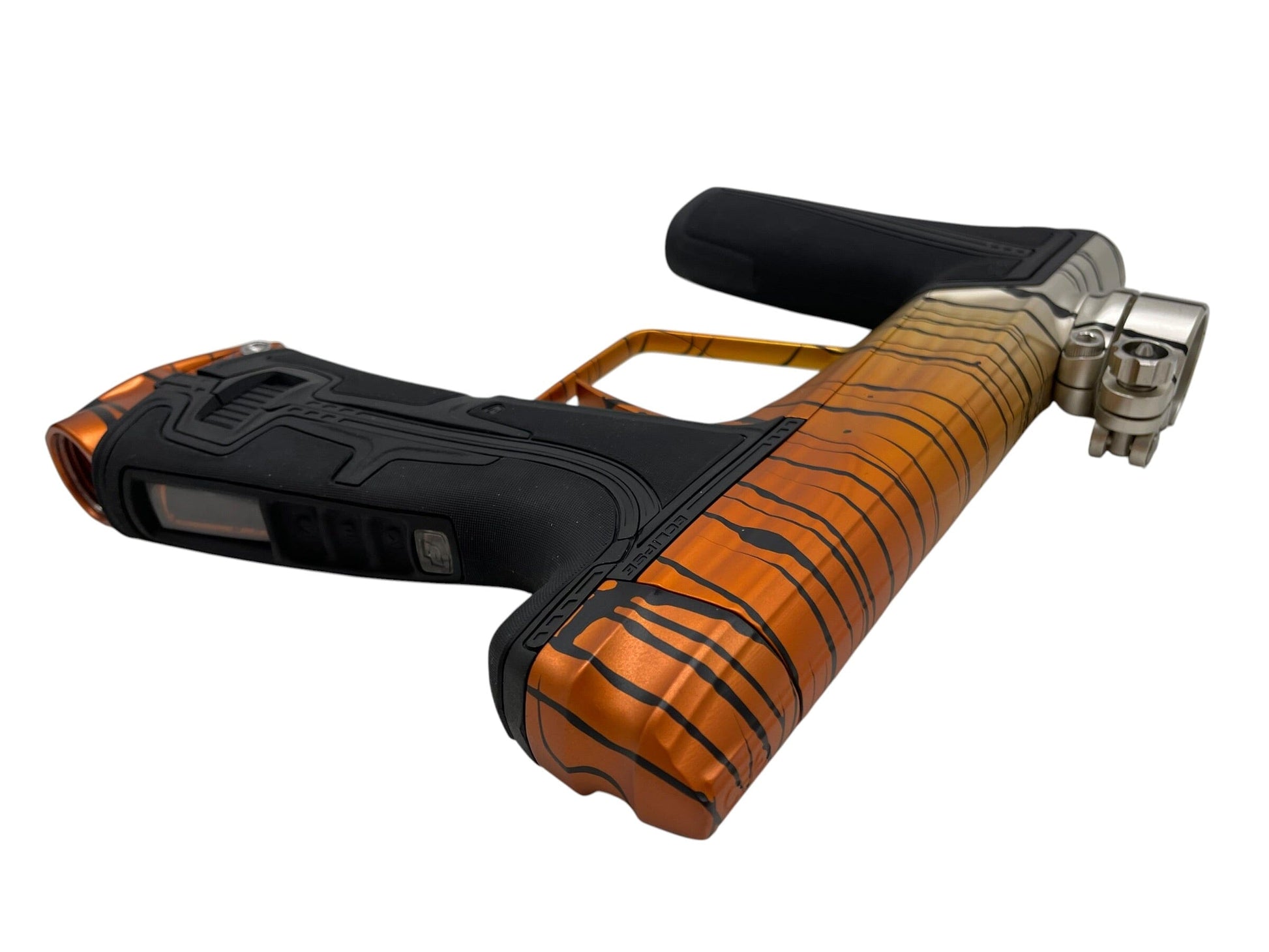 Used Planet Eclipse Geo R5 "Tiger Stripe Fade" Paintball Gun Paintball Gun from CPXBrosPaintball Buy/Sell/Trade Paintball Markers, New Paintball Guns, Paintball Hoppers, Paintball Masks, and Hormesis Headbands
