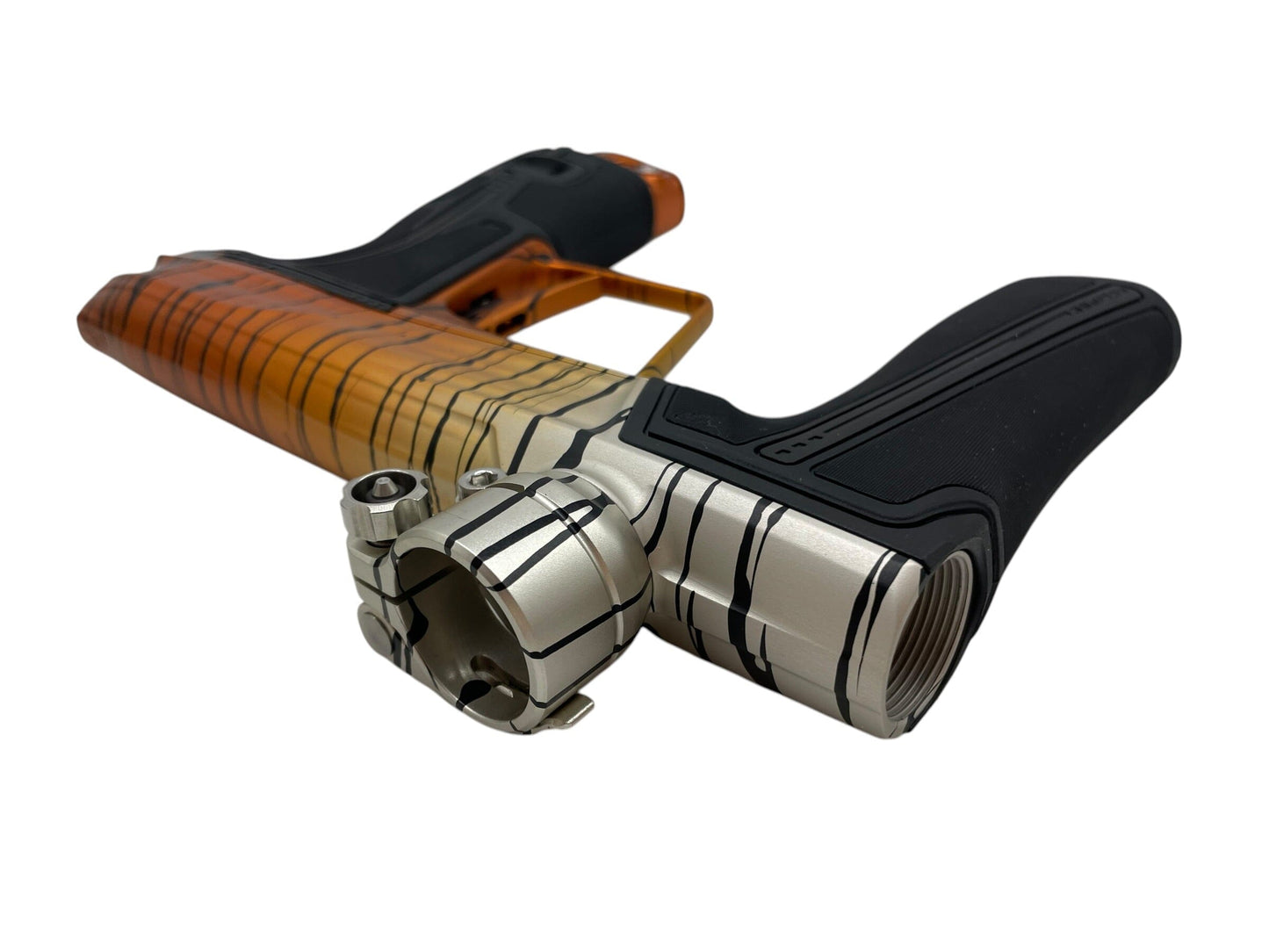 Used Planet Eclipse Geo R5 "Tiger Stripe Fade" Paintball Gun Paintball Gun from CPXBrosPaintball Buy/Sell/Trade Paintball Markers, New Paintball Guns, Paintball Hoppers, Paintball Masks, and Hormesis Headbands