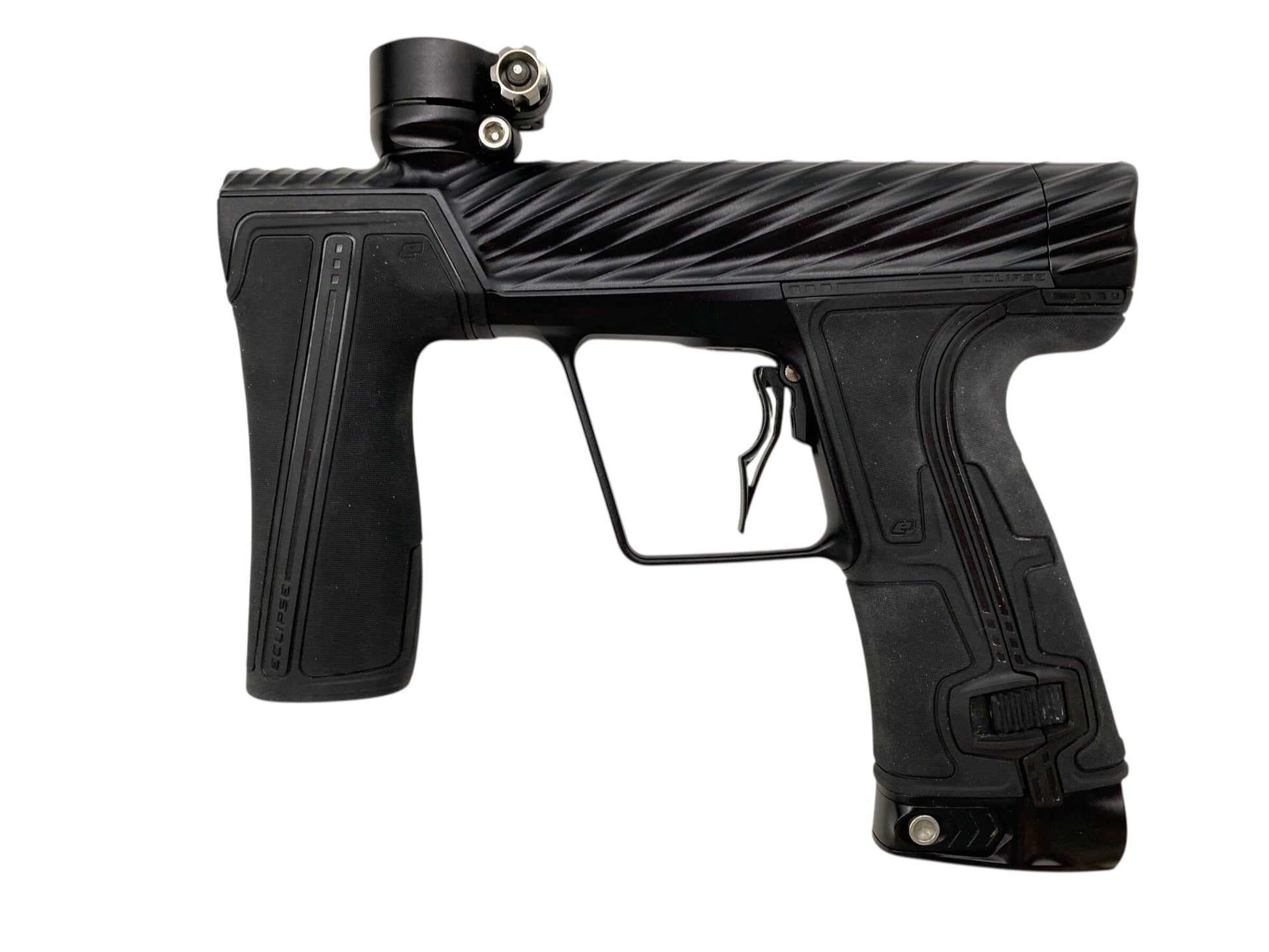 Used Planet Eclipse Geo R5 Twister Paintball Gun Black Paintball Gun from CPXBrosPaintball Buy/Sell/Trade Paintball Markers, New Paintball Guns, Paintball Hoppers, Paintball Masks, and Hormesis Headbands
