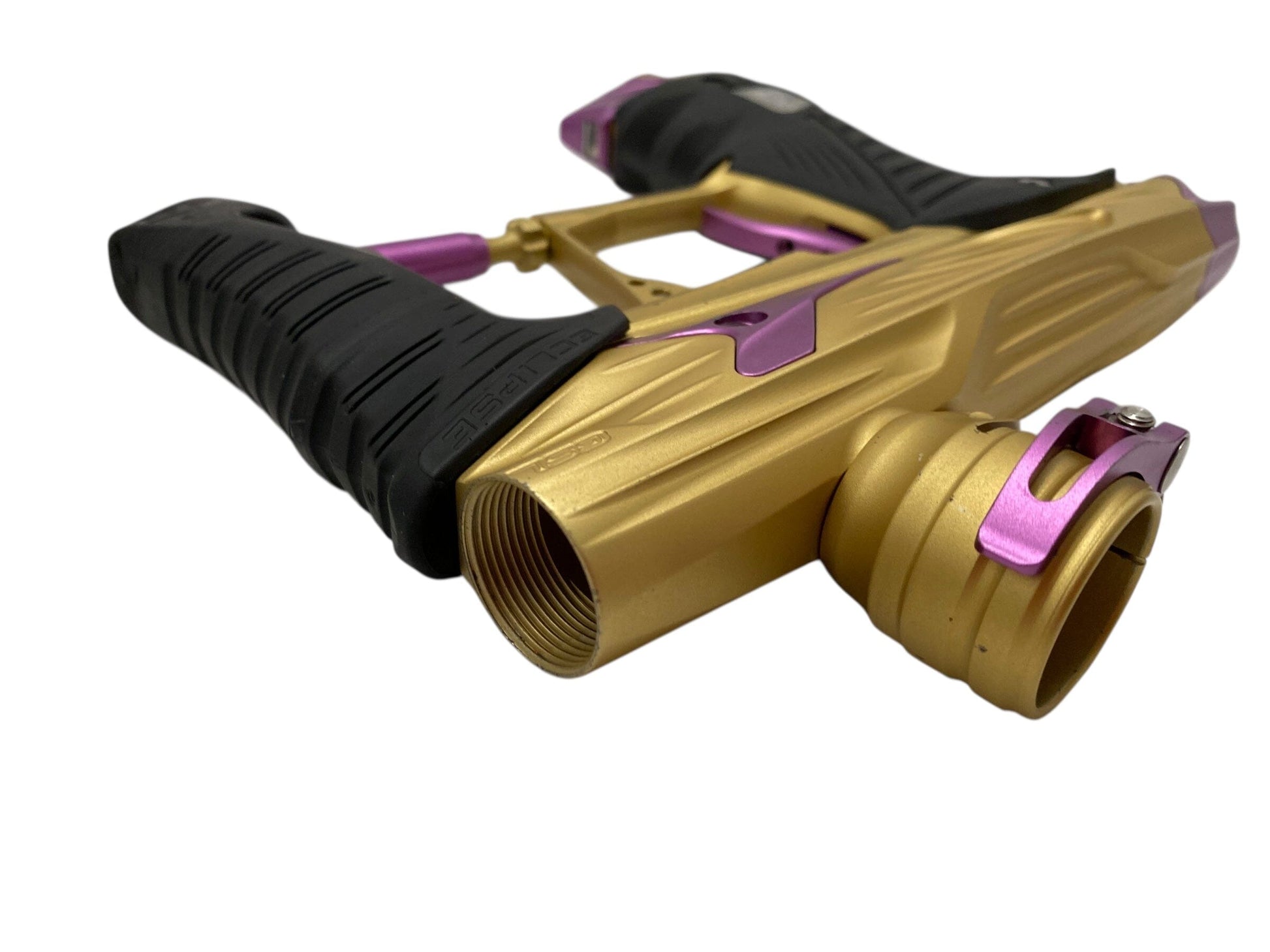 Used Planet Eclipse GSL Paintball Gun Gold/Purple Paintball Gun from CPXBrosPaintball Buy/Sell/Trade Paintball Markers, New Paintball Guns, Paintball Hoppers, Paintball Masks, and Hormesis Headbands
