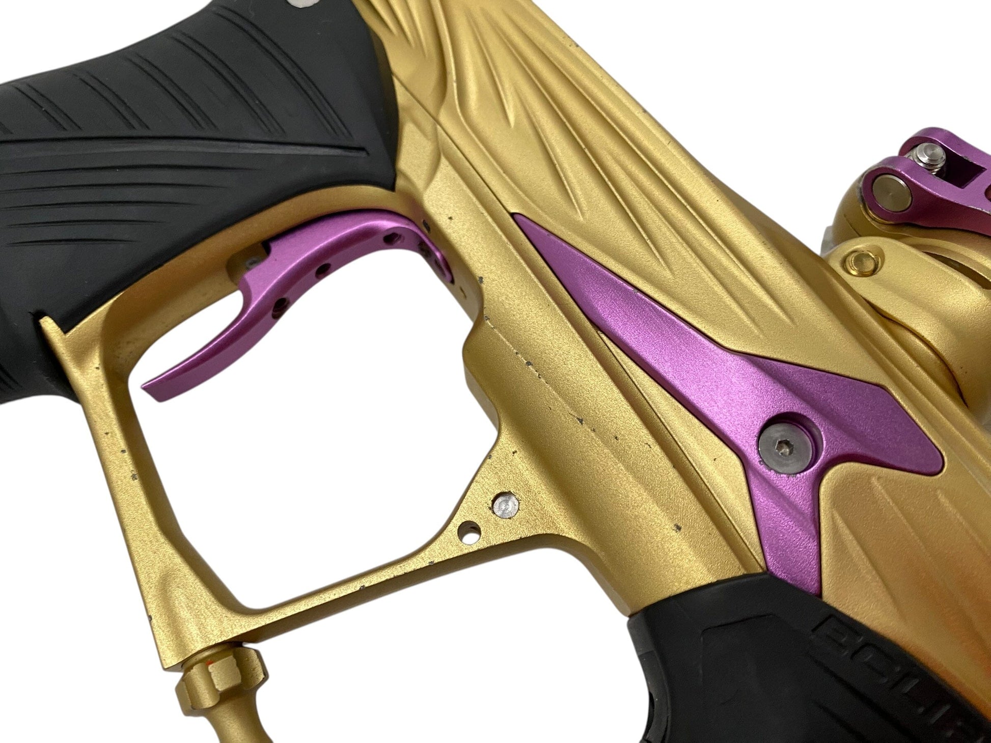 Used Planet Eclipse GSL Paintball Gun Gold/Purple Paintball Gun from CPXBrosPaintball Buy/Sell/Trade Paintball Markers, New Paintball Guns, Paintball Hoppers, Paintball Masks, and Hormesis Headbands