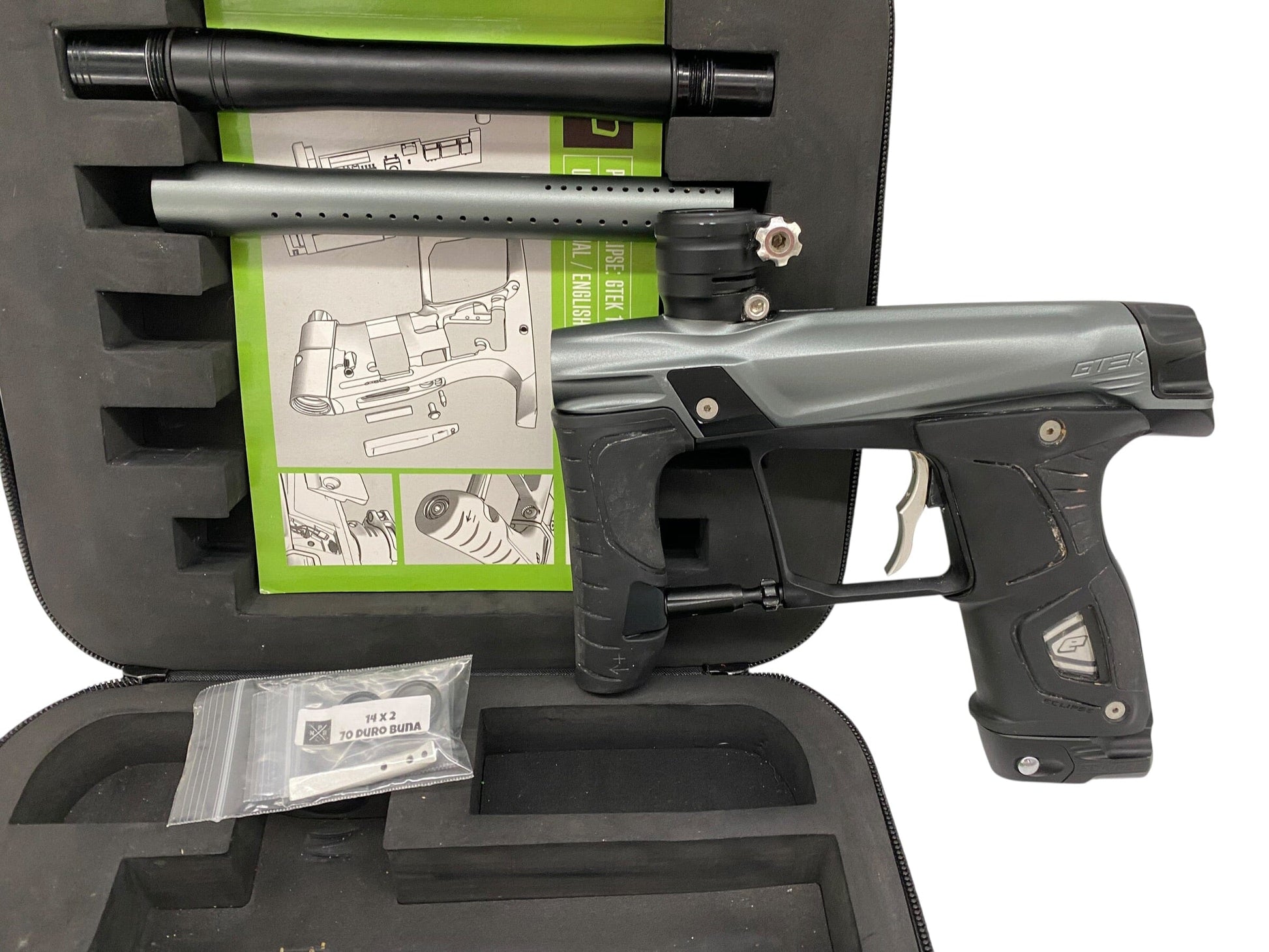 Used Planet Eclipse Gtek 160r Grey/BlackPaintball Gun Paintball Gun from CPXBrosPaintball Buy/Sell/Trade Paintball Markers, New Paintball Guns, Paintball Hoppers, Paintball Masks, and Hormesis Headbands