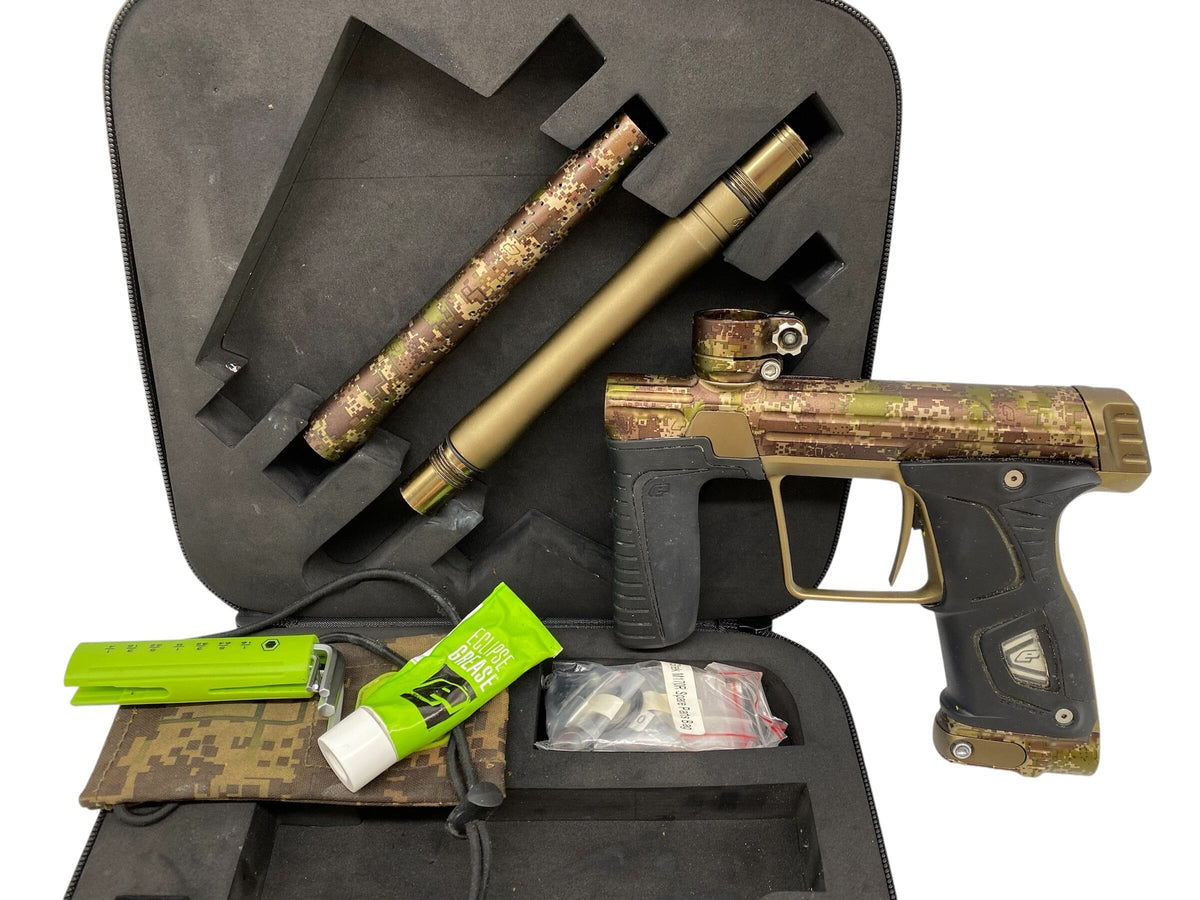 Used Planet Eclipse Gtek 170 HDE Camo Paintball Gun Paintball Gun from CPXBrosPaintball Buy/Sell/Trade Paintball Markers, New Paintball Guns, Paintball Hoppers, Paintball Masks, and Hormesis Headbands