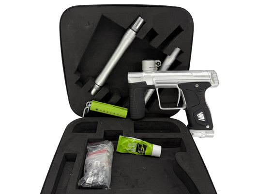 Used Planet Eclipse Gtek 170r Paintball Gun Silver Paintball Gun from CPXBrosPaintball Buy/Sell/Trade Paintball Markers, New Paintball Guns, Paintball Hoppers, Paintball Masks, and Hormesis Headbands