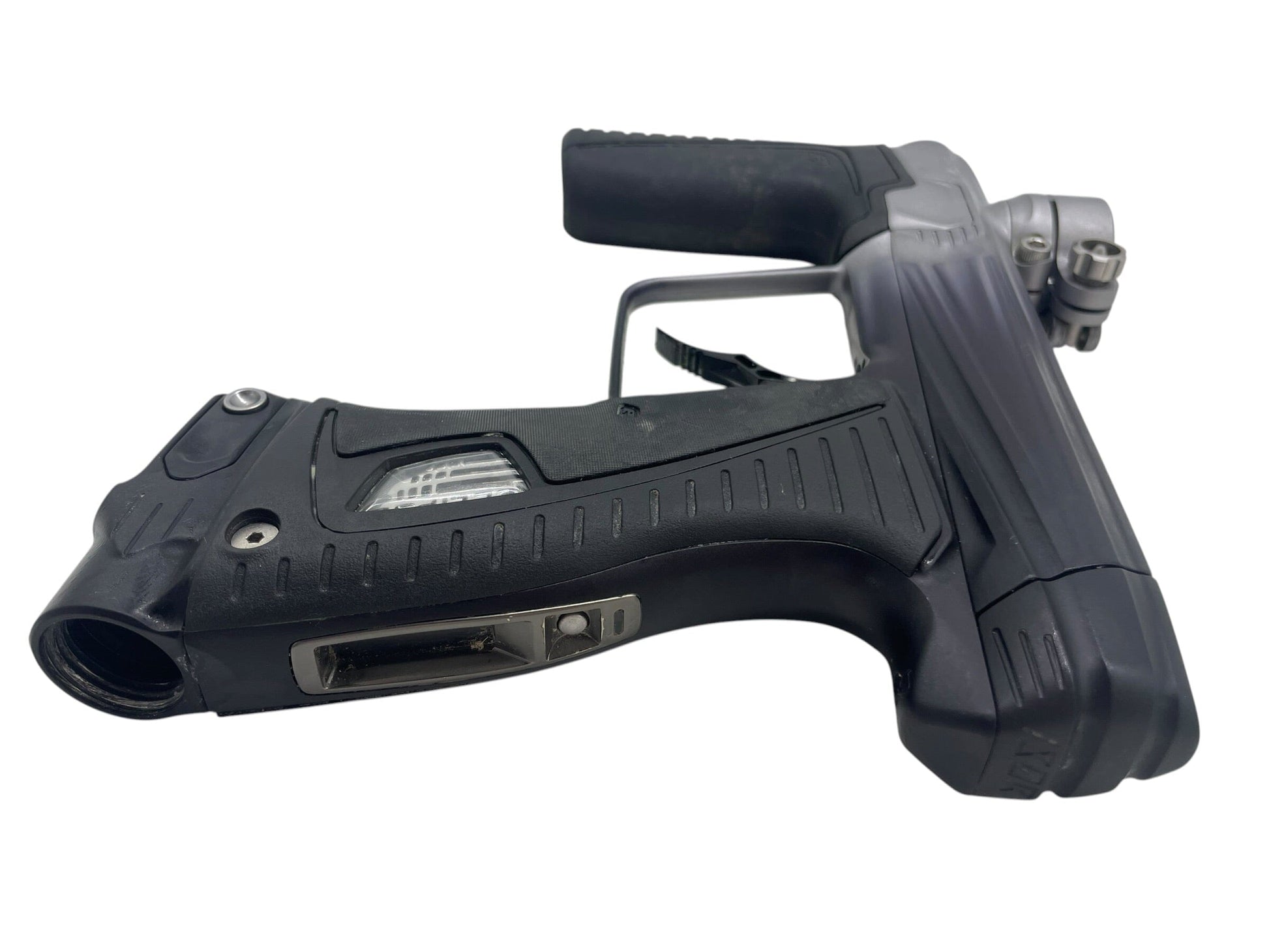 Used Planet Eclipse Gtek 180R Black To Silver Fade Paintball Gun Paintball Gun from CPXBrosPaintball Buy/Sell/Trade Paintball Markers, New Paintball Guns, Paintball Hoppers, Paintball Masks, and Hormesis Headbands