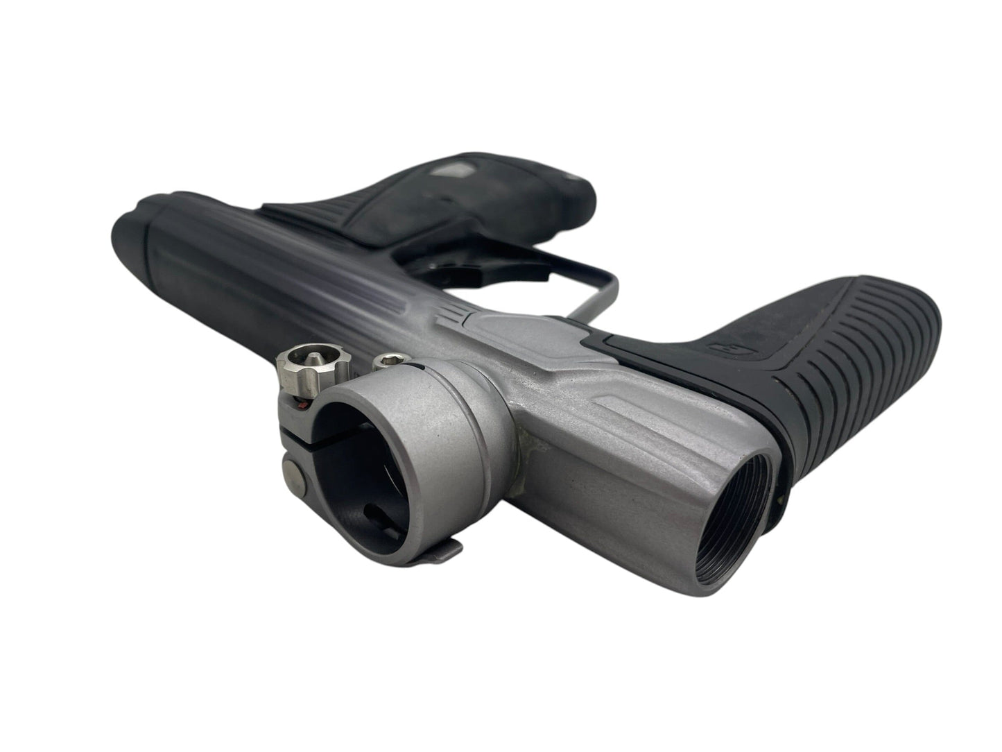 Used Planet Eclipse Gtek 180R Black To Silver Fade Paintball Gun Paintball Gun from CPXBrosPaintball Buy/Sell/Trade Paintball Markers, New Paintball Guns, Paintball Hoppers, Paintball Masks, and Hormesis Headbands