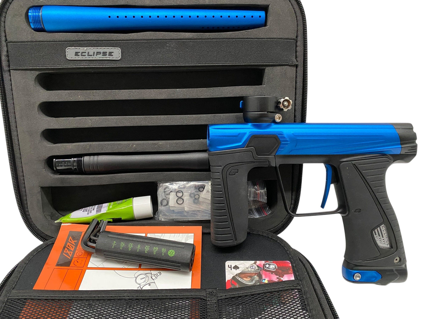 Used Planet Eclipse Gtek 180R Blue/Black Paintball Gun Paintball Gun from CPXBrosPaintball Buy/Sell/Trade Paintball Markers, New Paintball Guns, Paintball Hoppers, Paintball Masks, and Hormesis Headbands
