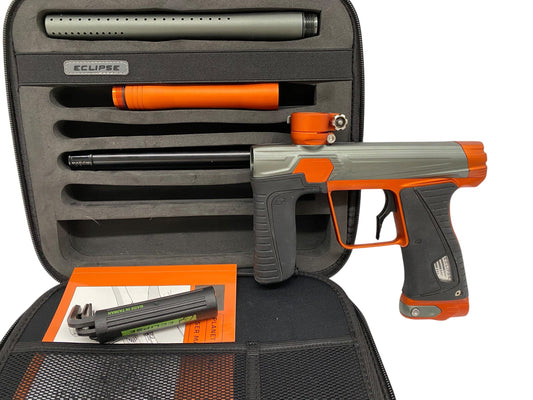 Used Planet Eclipse Gtek 180R Grey/Orange Paintball Gun Paintball Gun from CPXBrosPaintball Buy/Sell/Trade Paintball Markers, New Paintball Guns, Paintball Hoppers, Paintball Masks, and Hormesis Headbands
