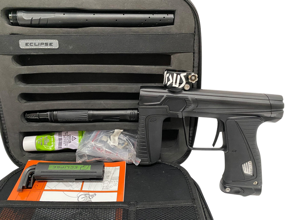 Used Planet Eclipse Gtek 180r Paintball Gun Balck Paintball Gun from CPXBrosPaintball Buy/Sell/Trade Paintball Markers, New Paintball Guns, Paintball Hoppers, Paintball Masks, and Hormesis Headbands