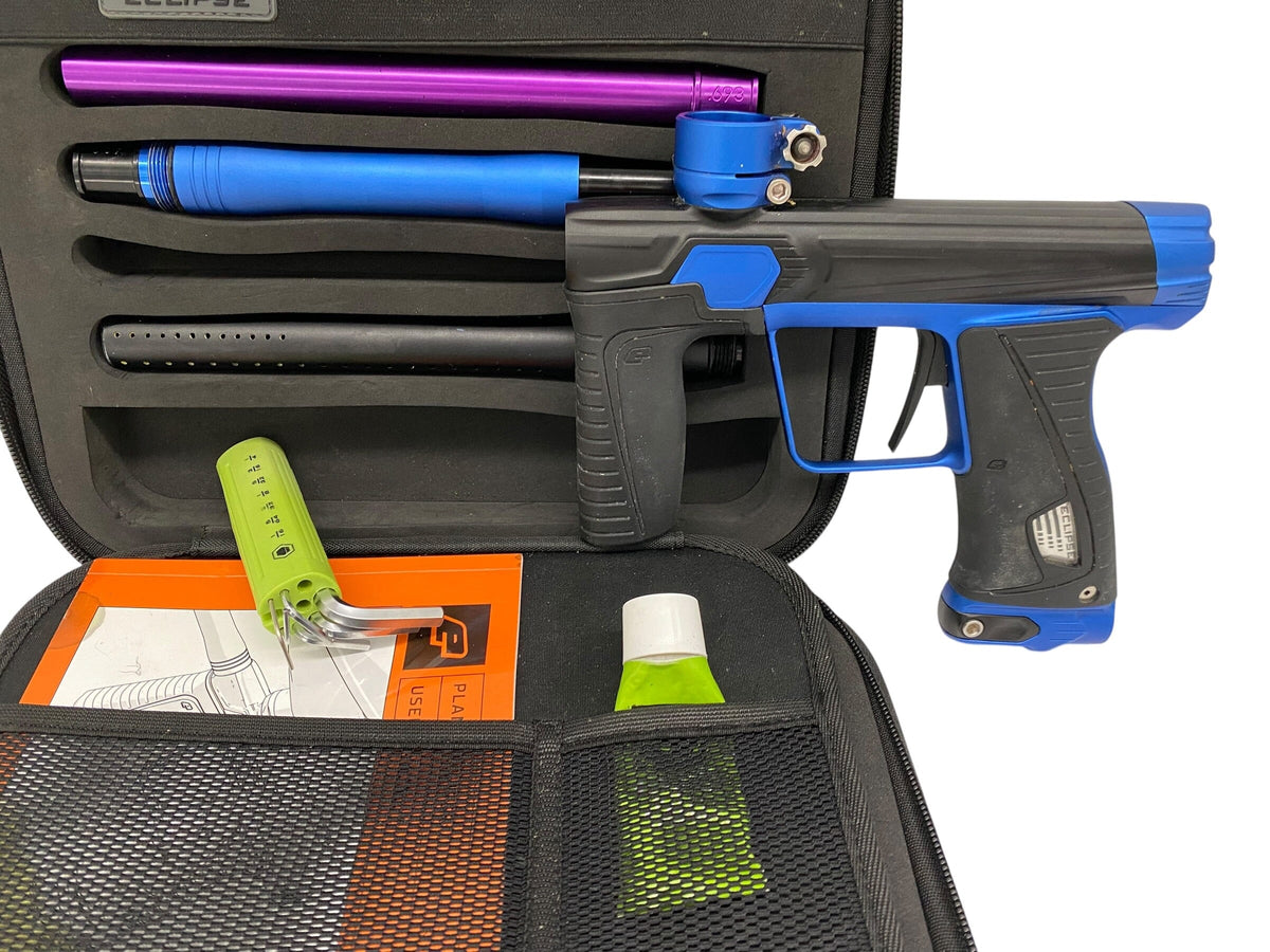 Used Planet Eclipse Gtek 180r Paintball Gun Black/Blue Paintball Gun from CPXBrosPaintball Buy/Sell/Trade Paintball Markers, New Paintball Guns, Paintball Hoppers, Paintball Masks, and Hormesis Headbands
