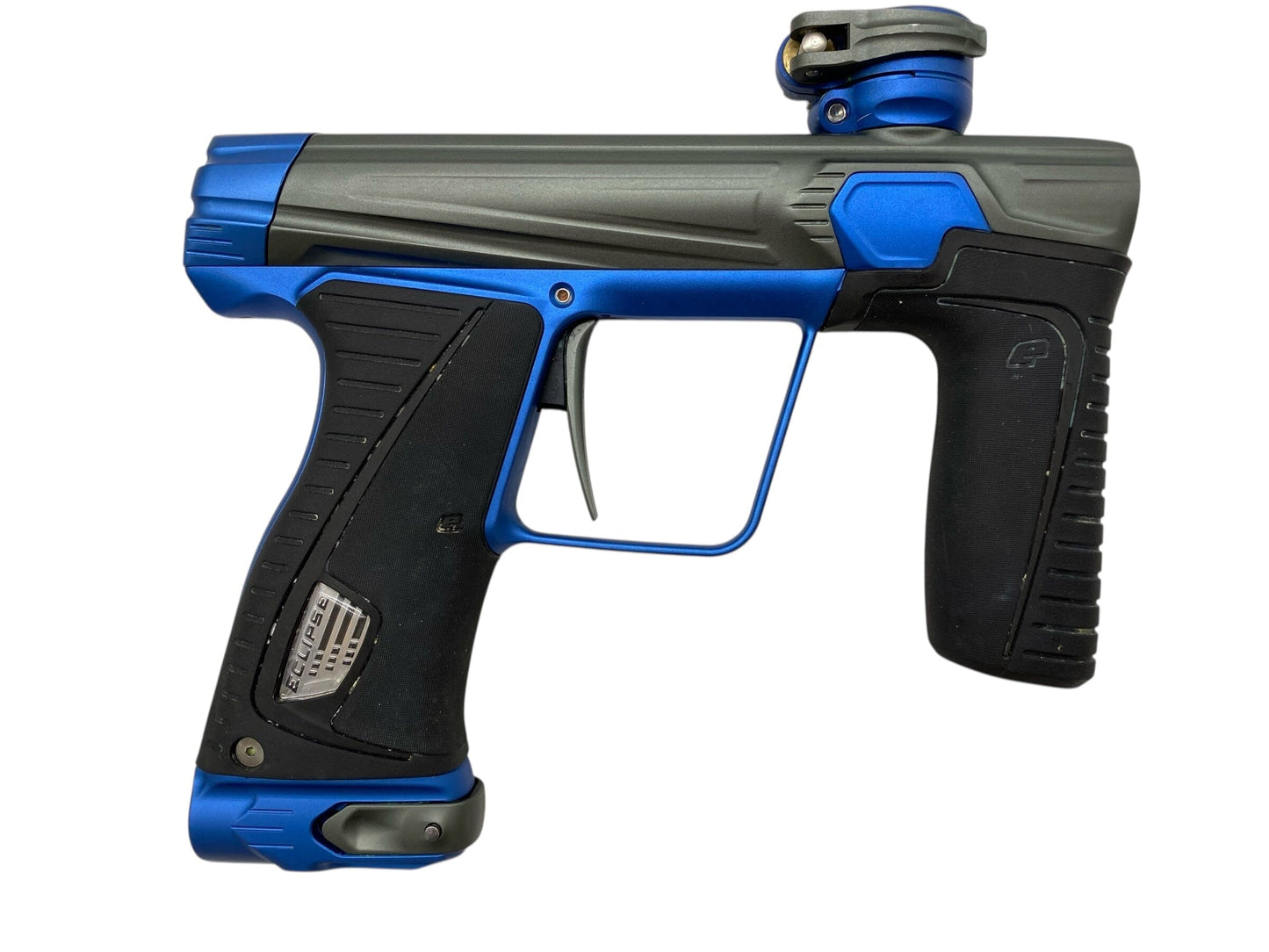 Used Planet Eclipse Gtek 180r Paintball Gun Grey/Blue Paintball Gun from CPXBrosPaintball Buy/Sell/Trade Paintball Markers, New Paintball Guns, Paintball Hoppers, Paintball Masks, and Hormesis Headbands