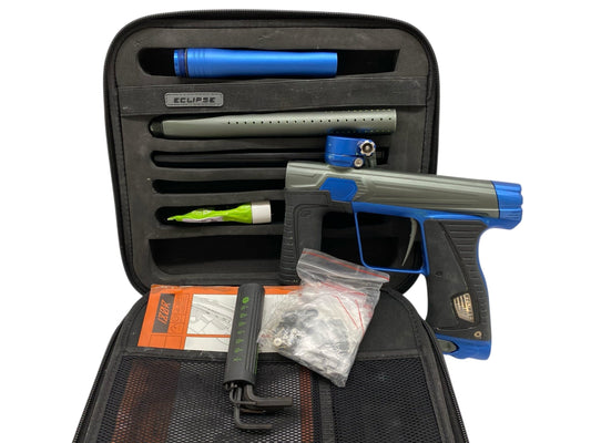 Used Planet Eclipse Gtek 180r Paintball Gun Grey/Blue Paintball Gun from CPXBrosPaintball Buy/Sell/Trade Paintball Markers, New Paintball Guns, Paintball Hoppers, Paintball Masks, and Hormesis Headbands