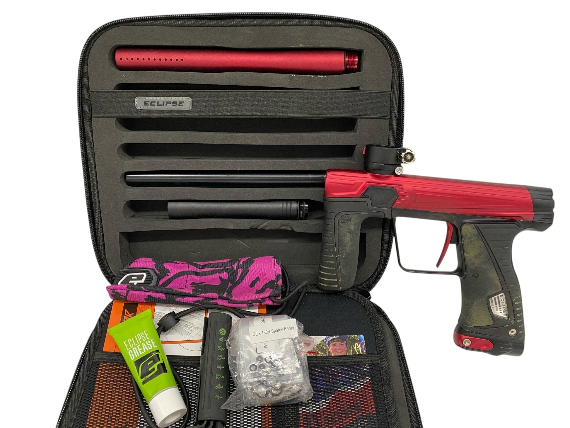 Used Planet Eclipse Gtek 180r Paintball Gun Red/Black Paintball Gun from CPXBrosPaintball Buy/Sell/Trade Paintball Markers, New Paintball Guns, Paintball Hoppers, Paintball Masks, and Hormesis Headbands