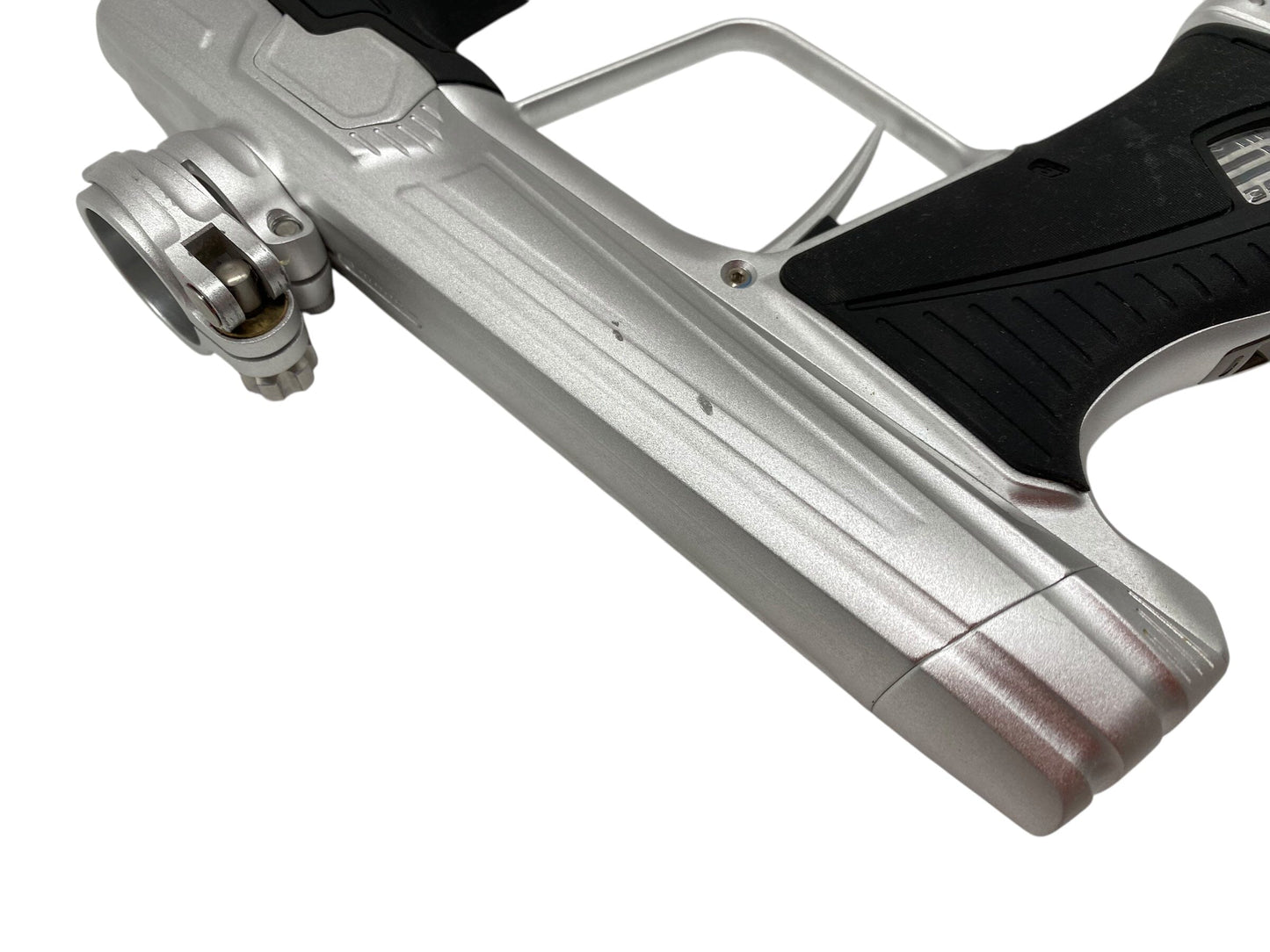 Used Planet Eclipse Gtek 180r Paintball Gun Silver Paintball Gun from CPXBrosPaintball Buy/Sell/Trade Paintball Markers, New Paintball Guns, Paintball Hoppers, Paintball Masks, and Hormesis Headbands