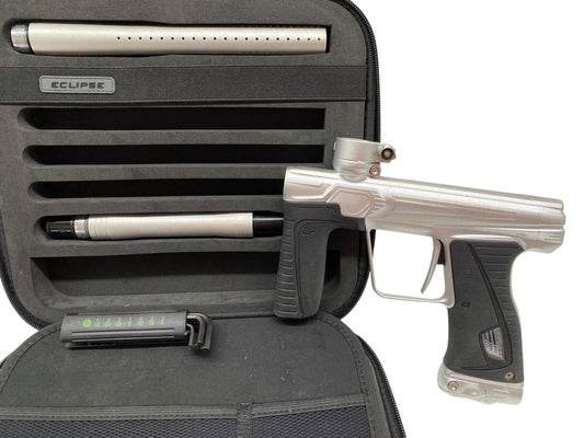 Used Planet Eclipse Gtek 180r Paintball Gun Silver Paintball Gun from CPXBrosPaintball Buy/Sell/Trade Paintball Markers, New Paintball Guns, Paintball Hoppers, Paintball Masks, and Hormesis Headbands