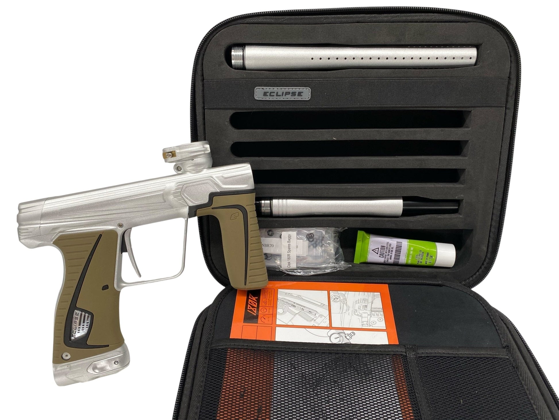 Used Planet Eclipse Gtek 180r Paintball Gun Silver Paintball Gun from CPXBrosPaintball Buy/Sell/Trade Paintball Markers, New Paintball Guns, Paintball Hoppers, Paintball Masks, and Hormesis Headbands