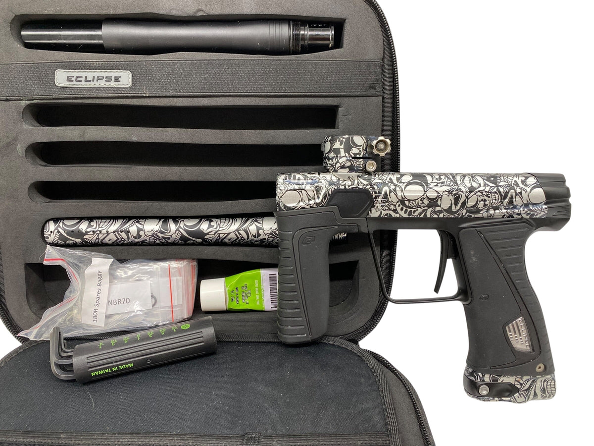 Used Planet Eclipse GTek 180R Titan White Paintball Gun Paintball Gun from CPXBrosPaintball Buy/Sell/Trade Paintball Markers, New Paintball Guns, Paintball Hoppers, Paintball Masks, and Hormesis Headbands