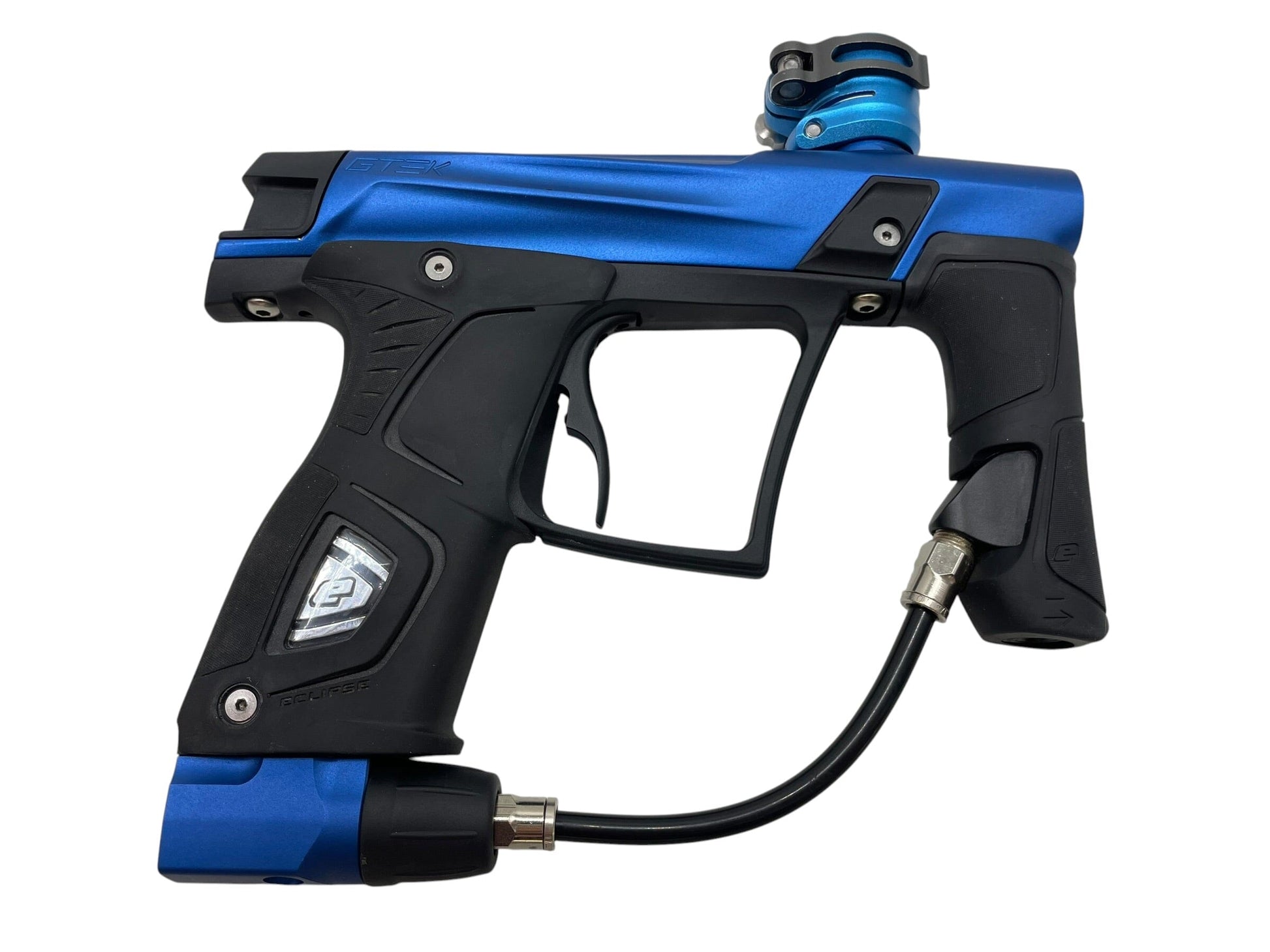 Used Planet Eclipse GTEK Blue/Black Paintball Gun Paintball Gun from CPXBrosPaintball Buy/Sell/Trade Paintball Markers, New Paintball Guns, Paintball Hoppers, Paintball Masks, and Hormesis Headbands