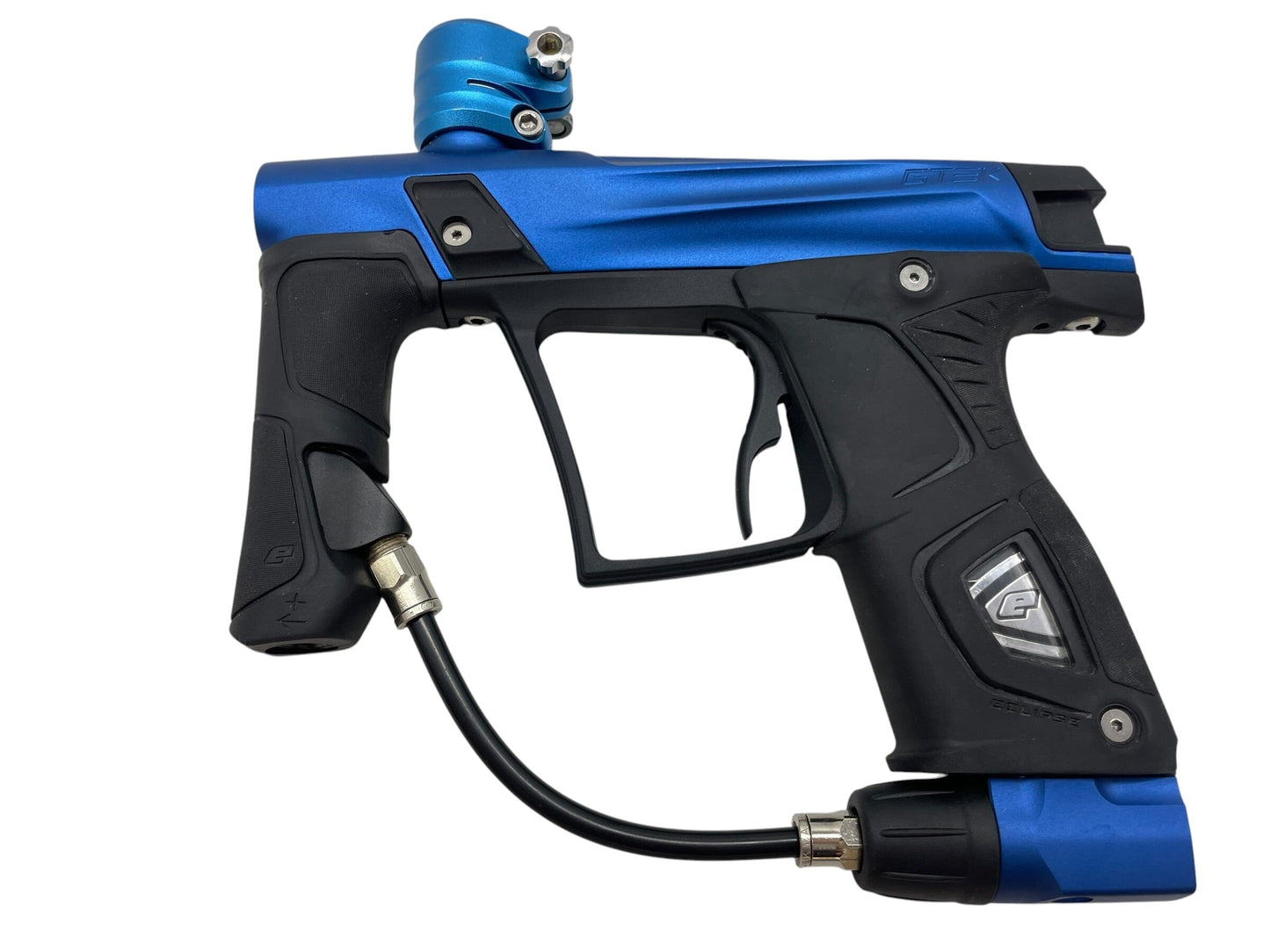 Used Planet Eclipse GTEK Blue/Black Paintball Gun Paintball Gun from CPXBrosPaintball Buy/Sell/Trade Paintball Markers, New Paintball Guns, Paintball Hoppers, Paintball Masks, and Hormesis Headbands