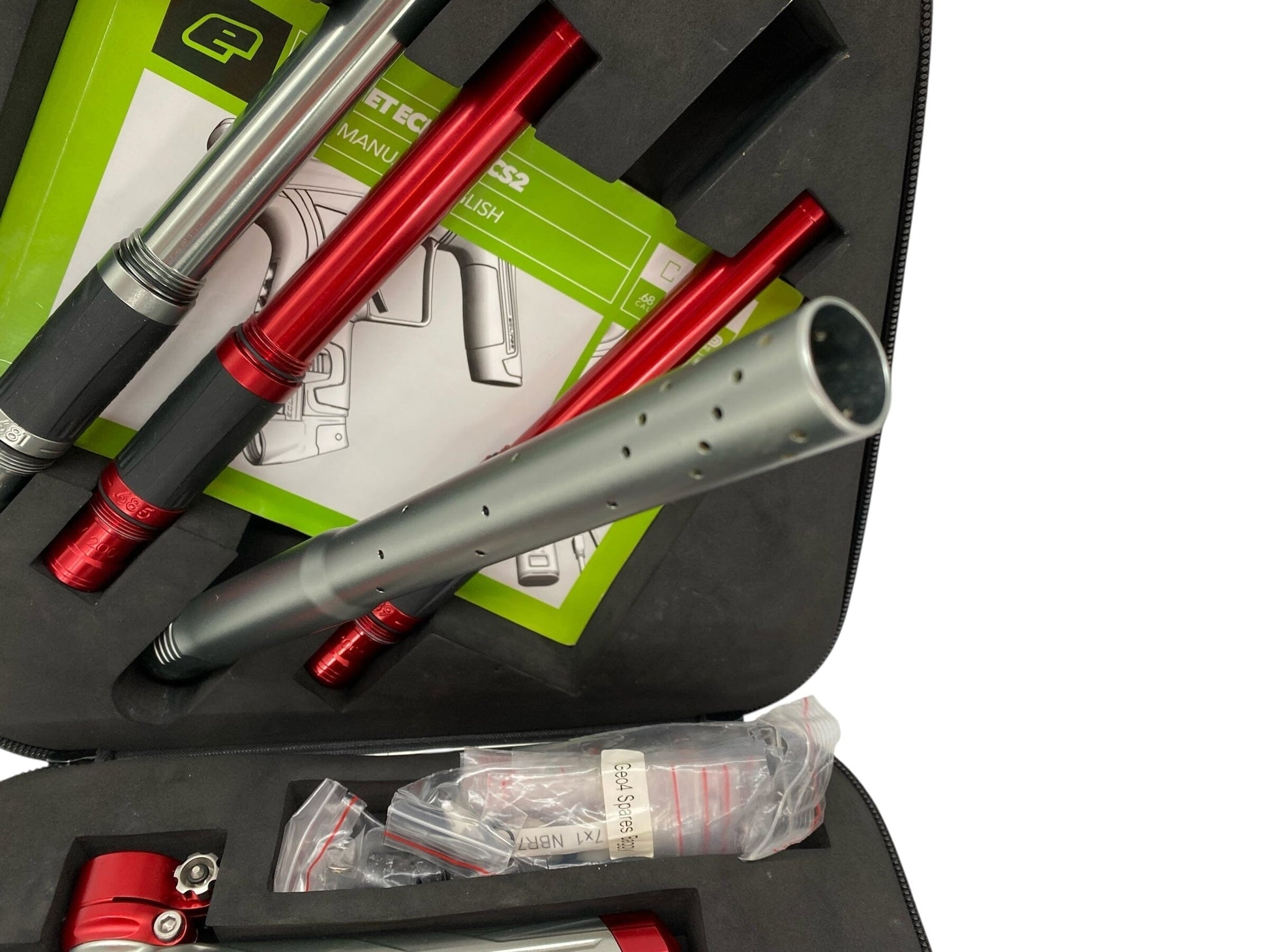 Used Planet Eclipse Hk Army Cs2 Invader Paintball Gun Grey/Red Paintball Gun from CPXBrosPaintball Buy/Sell/Trade Paintball Markers, New Paintball Guns, Paintball Hoppers, Paintball Masks, and Hormesis Headbands
