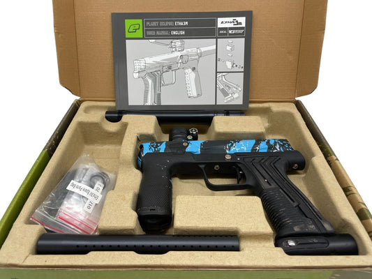 Used Planet Eclipse HK Army Etha 3 Fracture Turquoise Paintball Gun Paintball Gun from CPXBrosPaintball Buy/Sell/Trade Paintball Markers, New Paintball Guns, Paintball Hoppers, Paintball Masks, and Hormesis Headbands