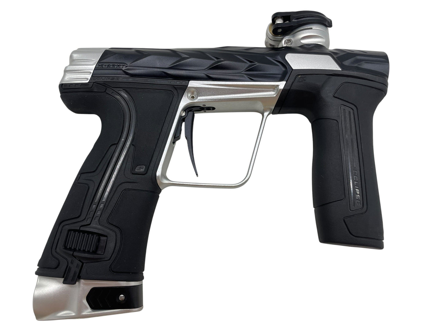 Used Planet Eclipse HK ARMY Fossil CS3 Black/Silver Paintball Gun Paintball Gun from CPXBrosPaintball Buy/Sell/Trade Paintball Markers, New Paintball Guns, Paintball Hoppers, Paintball Masks, and Hormesis Headbands