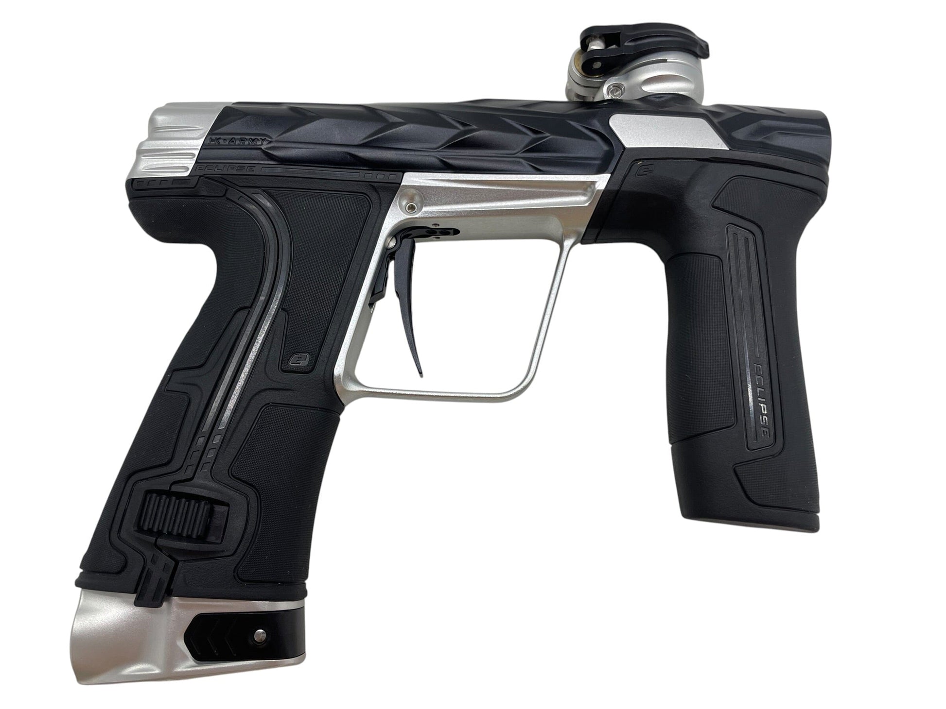Used Planet Eclipse HK ARMY Fossil CS3 Black/Silver Paintball Gun Paintball Gun from CPXBrosPaintball Buy/Sell/Trade Paintball Markers, New Paintball Guns, Paintball Hoppers, Paintball Masks, and Hormesis Headbands