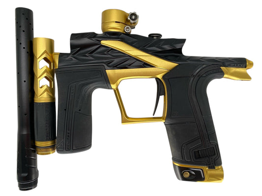 Used Planet Eclipse Hk Army Fossil Lv2 Paintball Gun Black/Gold Paintball Gun from CPXBrosPaintball Buy/Sell/Trade Paintball Markers, New Paintball Guns, Paintball Hoppers, Paintball Masks, and Hormesis Headbands