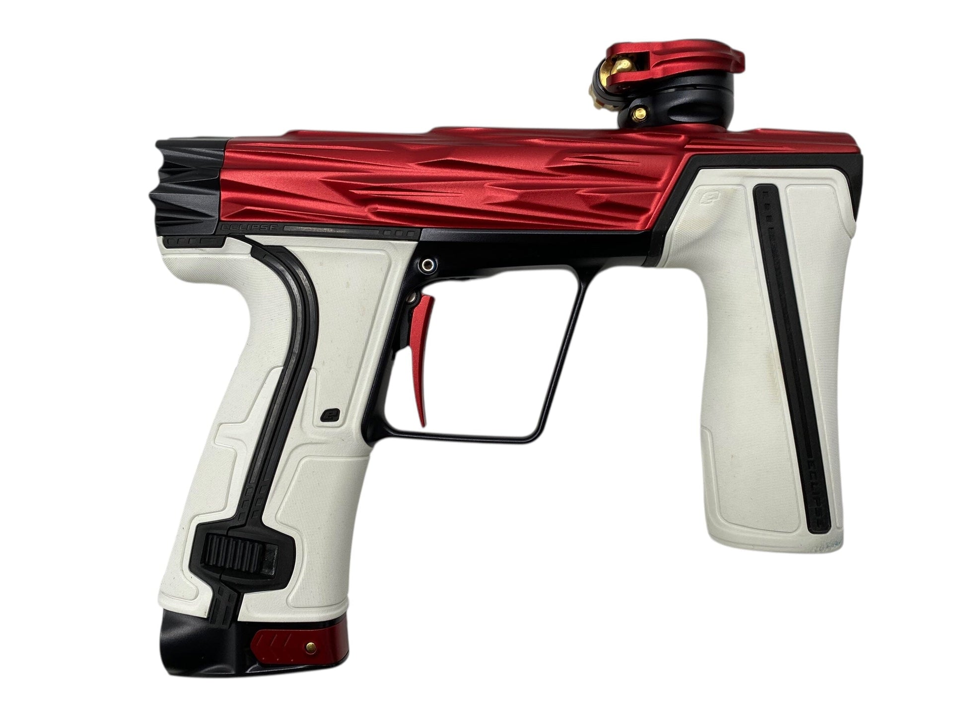 Used Planet Eclipse Hk Army Geo R5 Razr Paintball Gun Red/Black Paintball Gun from CPXBrosPaintball Buy/Sell/Trade Paintball Markers, New Paintball Guns, Paintball Hoppers, Paintball Masks, and Hormesis Headbands
