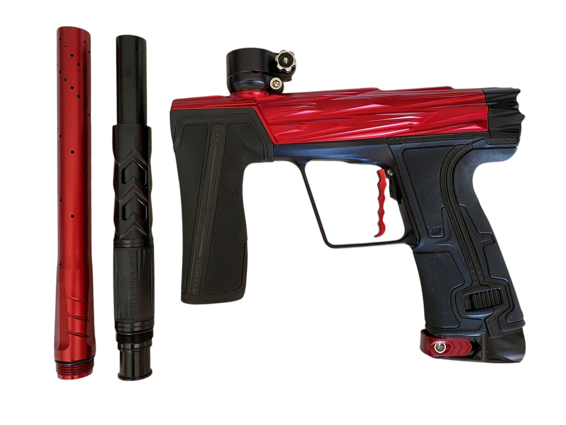 Used Planet Eclipse HK ARMY Geo R5 Shredder Red/Black Paintball Gun Paintball Gun from CPXBrosPaintball Buy/Sell/Trade Paintball Markers, New Paintball Guns, Paintball Hoppers, Paintball Masks, and Hormesis Headbands