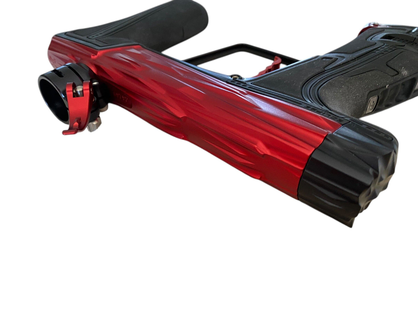 Used Planet Eclipse HK ARMY Geo R5 Shredder Red/Black Paintball Gun Paintball Gun from CPXBrosPaintball Buy/Sell/Trade Paintball Markers, New Paintball Guns, Paintball Hoppers, Paintball Masks, and Hormesis Headbands
