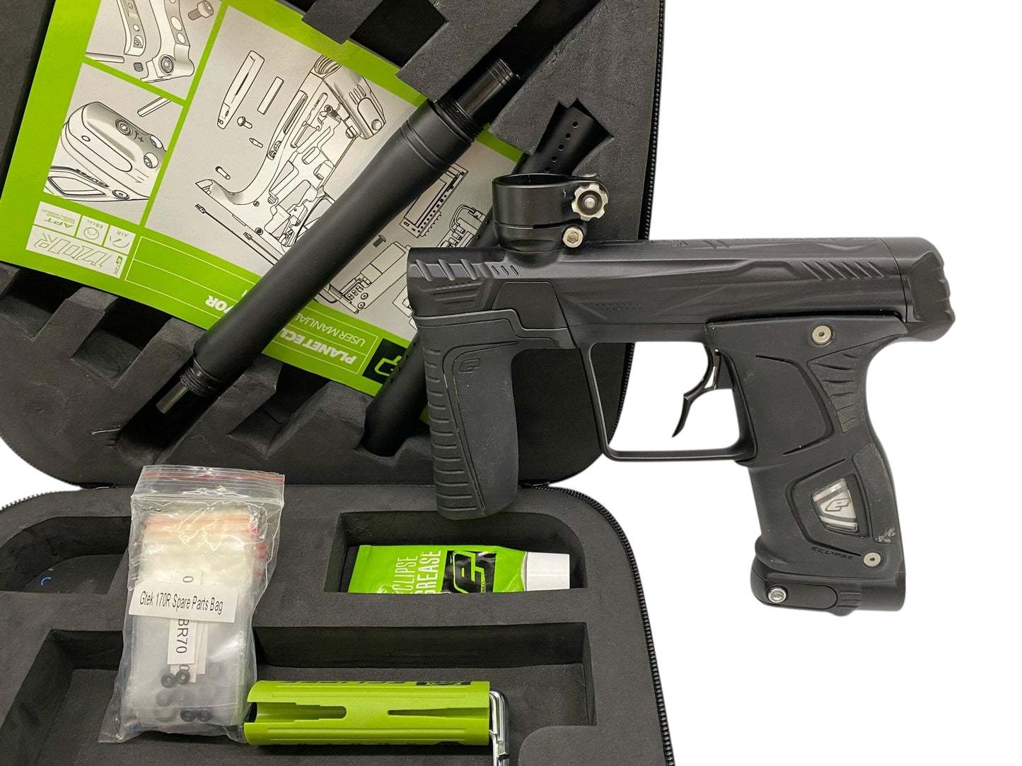 Used Planet Eclipse Hk Army Gtek 170r Paintball Gun Black Paintball Gun from CPXBrosPaintball Buy/Sell/Trade Paintball Markers, New Paintball Guns, Paintball Hoppers, Paintball Masks, and Hormesis Headbands