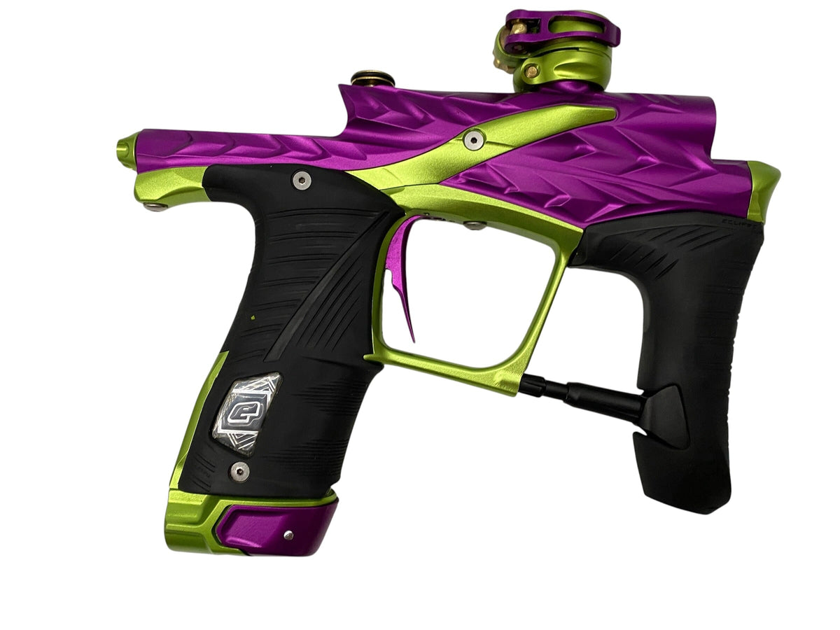 Used Planet Eclipse HK Army Lv1.6 Paintball Gun Purple Green Paintball Gun from CPXBrosPaintball Buy/Sell/Trade Paintball Markers, New Paintball Guns, Paintball Hoppers, Paintball Masks, and Hormesis Headbands