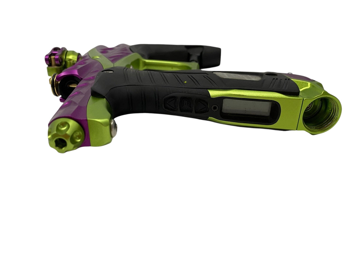 Used Planet Eclipse HK Army Lv1.6 Paintball Gun Purple Green Paintball Gun from CPXBrosPaintball Buy/Sell/Trade Paintball Markers, New Paintball Guns, Paintball Hoppers, Paintball Masks, and Hormesis Headbands