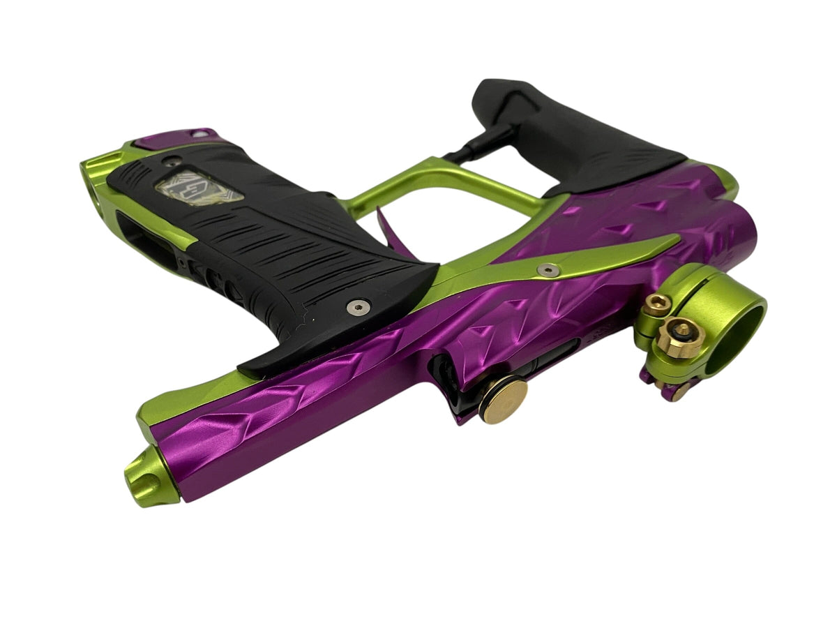 Used Planet Eclipse HK Army Lv1.6 Paintball Gun Purple Green Paintball Gun from CPXBrosPaintball Buy/Sell/Trade Paintball Markers, New Paintball Guns, Paintball Hoppers, Paintball Masks, and Hormesis Headbands