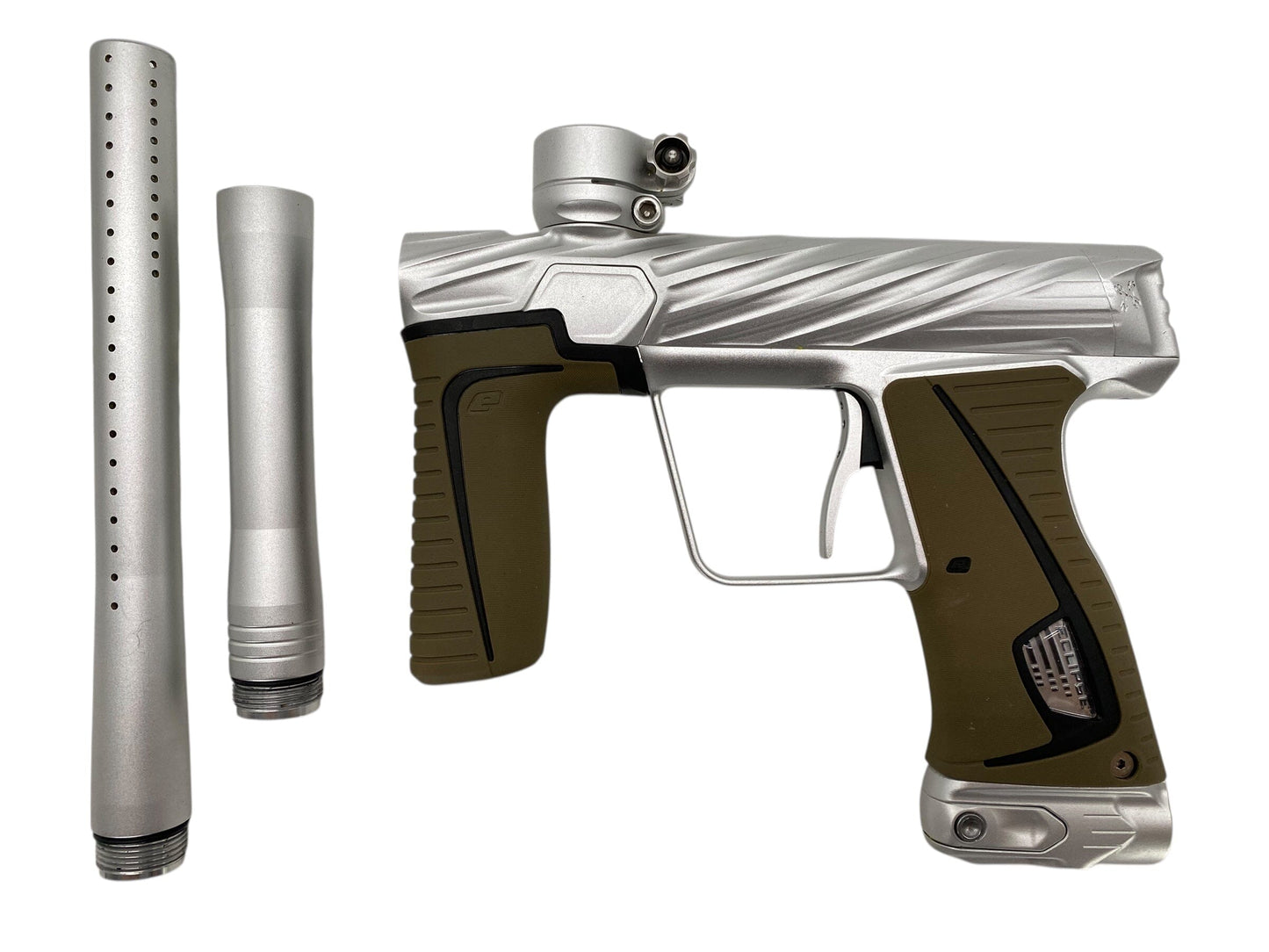 Used Planet Eclipse Hk Army Orbit Gtek 180r Paintball Gun Silver Paintball Gun from CPXBrosPaintball Buy/Sell/Trade Paintball Markers, New Paintball Guns, Paintball Hoppers, Paintball Masks, and Hormesis Headbands