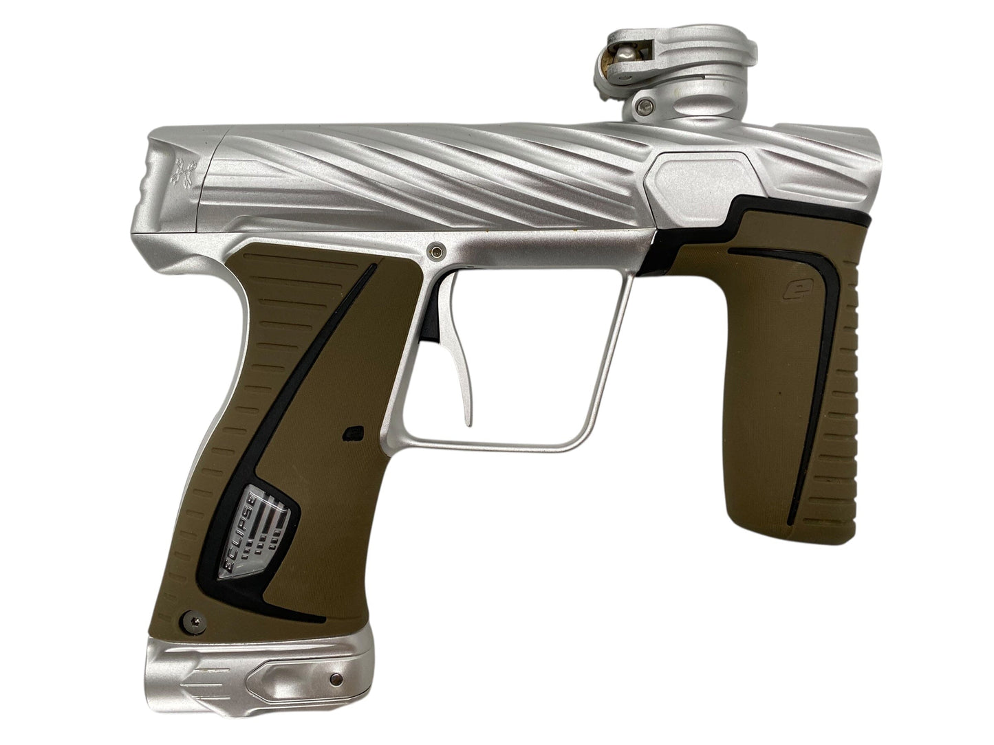 Used Planet Eclipse Hk Army Orbit Gtek 180r Paintball Gun Silver Paintball Gun from CPXBrosPaintball Buy/Sell/Trade Paintball Markers, New Paintball Guns, Paintball Hoppers, Paintball Masks, and Hormesis Headbands