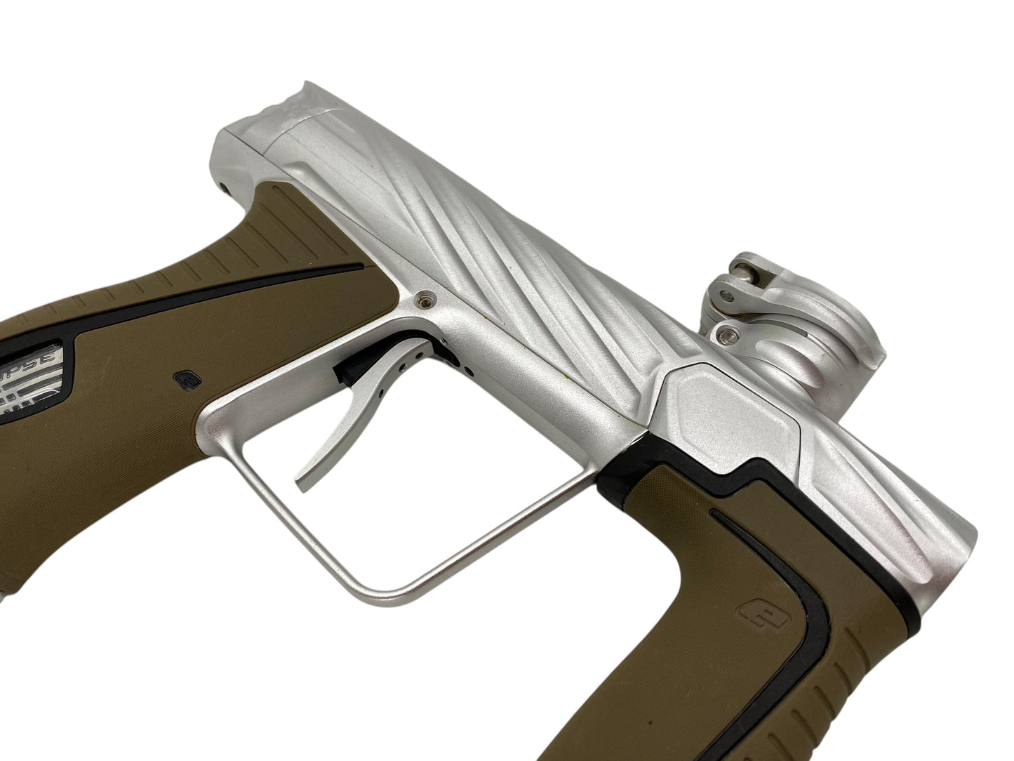 Used Planet Eclipse Hk Army Orbit Gtek 180r Paintball Gun Silver Paintball Gun from CPXBrosPaintball Buy/Sell/Trade Paintball Markers, New Paintball Guns, Paintball Hoppers, Paintball Masks, and Hormesis Headbands