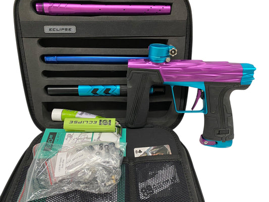 Used Planet Eclipse HK ARMY Razr Geo R5 Purple/Teal Paintball Gun Paintball Gun from CPXBrosPaintball Buy/Sell/Trade Paintball Markers, New Paintball Guns, Paintball Hoppers, Paintball Masks, and Hormesis Headbands