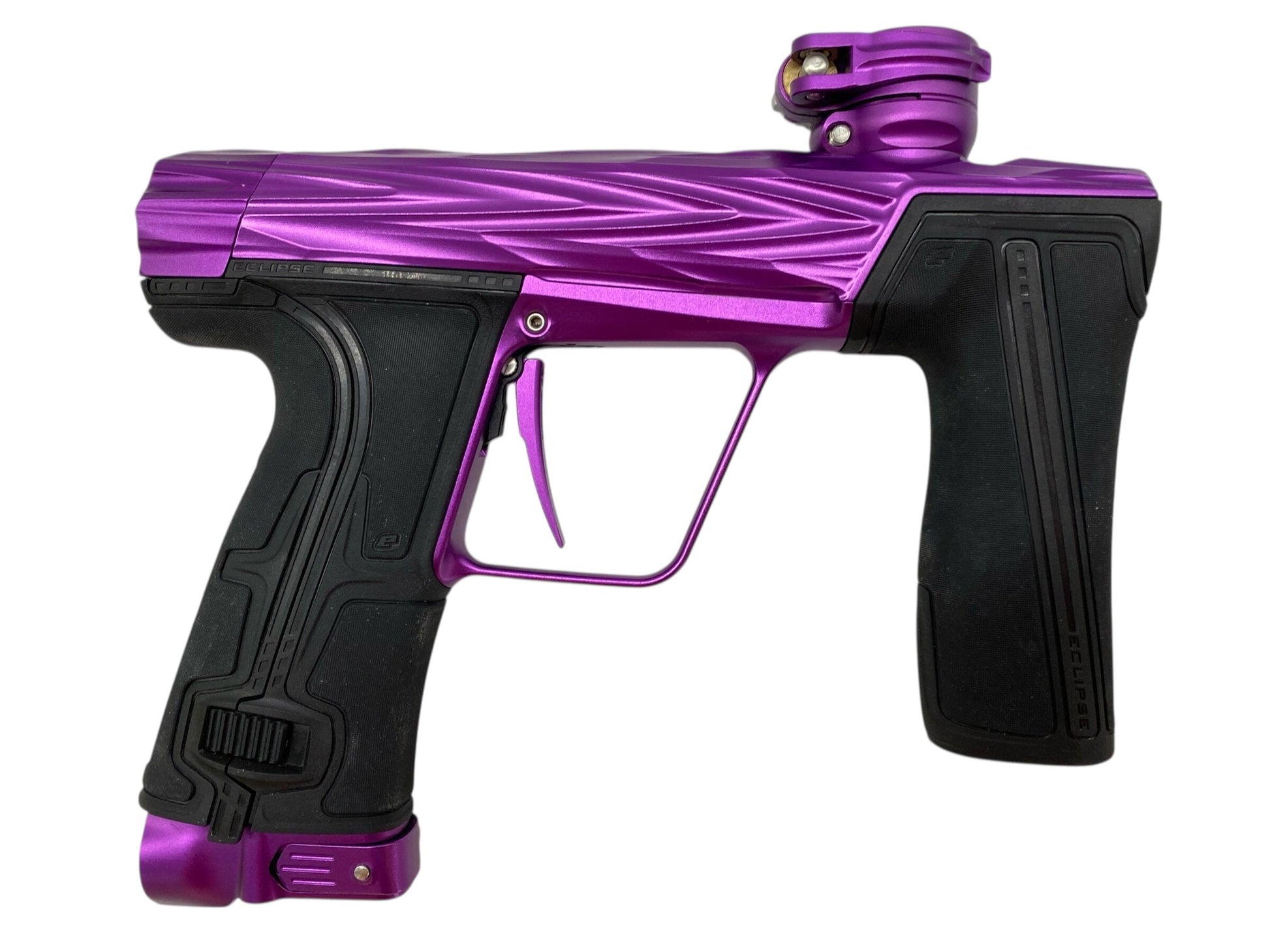 Used Planet Eclipse Hk Army Shredder Cs3 Pro Paintball Gun Purple Paintball Gun from CPXBrosPaintball Buy/Sell/Trade Paintball Markers, New Paintball Guns, Paintball Hoppers, Paintball Masks, and Hormesis Headbands