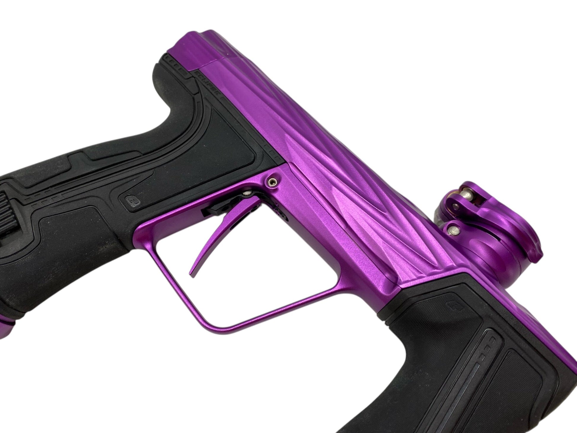 Used Planet Eclipse Hk Army Shredder Cs3 Pro Paintball Gun Purple Paintball Gun from CPXBrosPaintball Buy/Sell/Trade Paintball Markers, New Paintball Guns, Paintball Hoppers, Paintball Masks, and Hormesis Headbands
