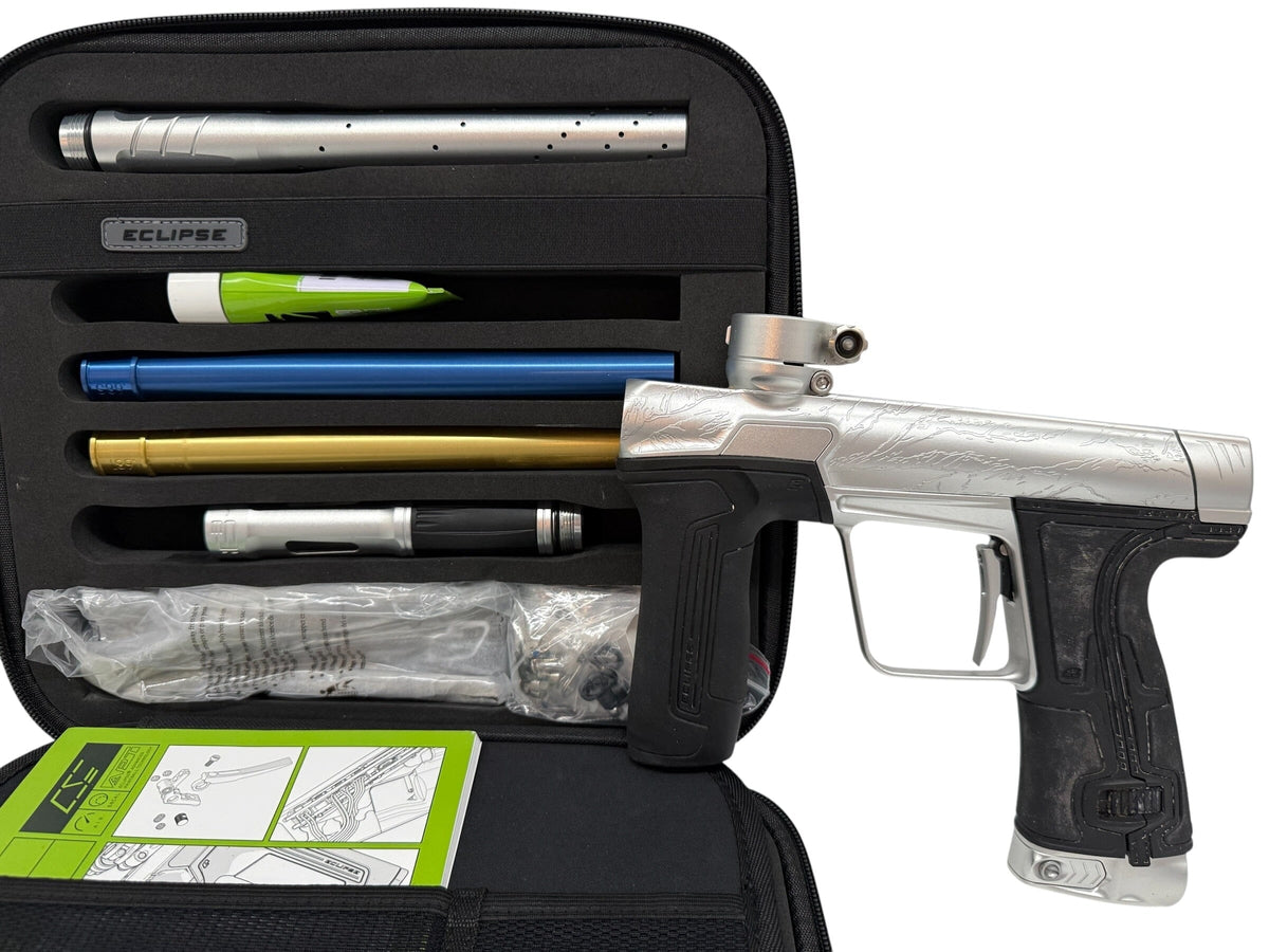 Used Planet Eclipse HK Army Tyler Harmon T12 CS3 Silver/Silver Paintball Gun Paintball Gun from CPXBrosPaintball Buy/Sell/Trade Paintball Markers, New Paintball Guns, Paintball Hoppers, Paintball Masks, and Hormesis Headbands