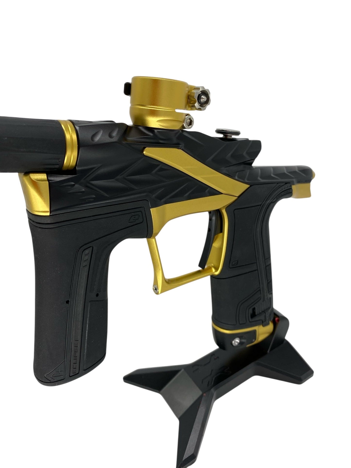 Used Planet Eclipse Hk Fossil Lv2 Paintball Gun Black/Gold Paintball Gun from CPXBrosPaintball Buy/Sell/Trade Paintball Markers, New Paintball Guns, Paintball Hoppers, Paintball Masks, and Hormesis Headbands
