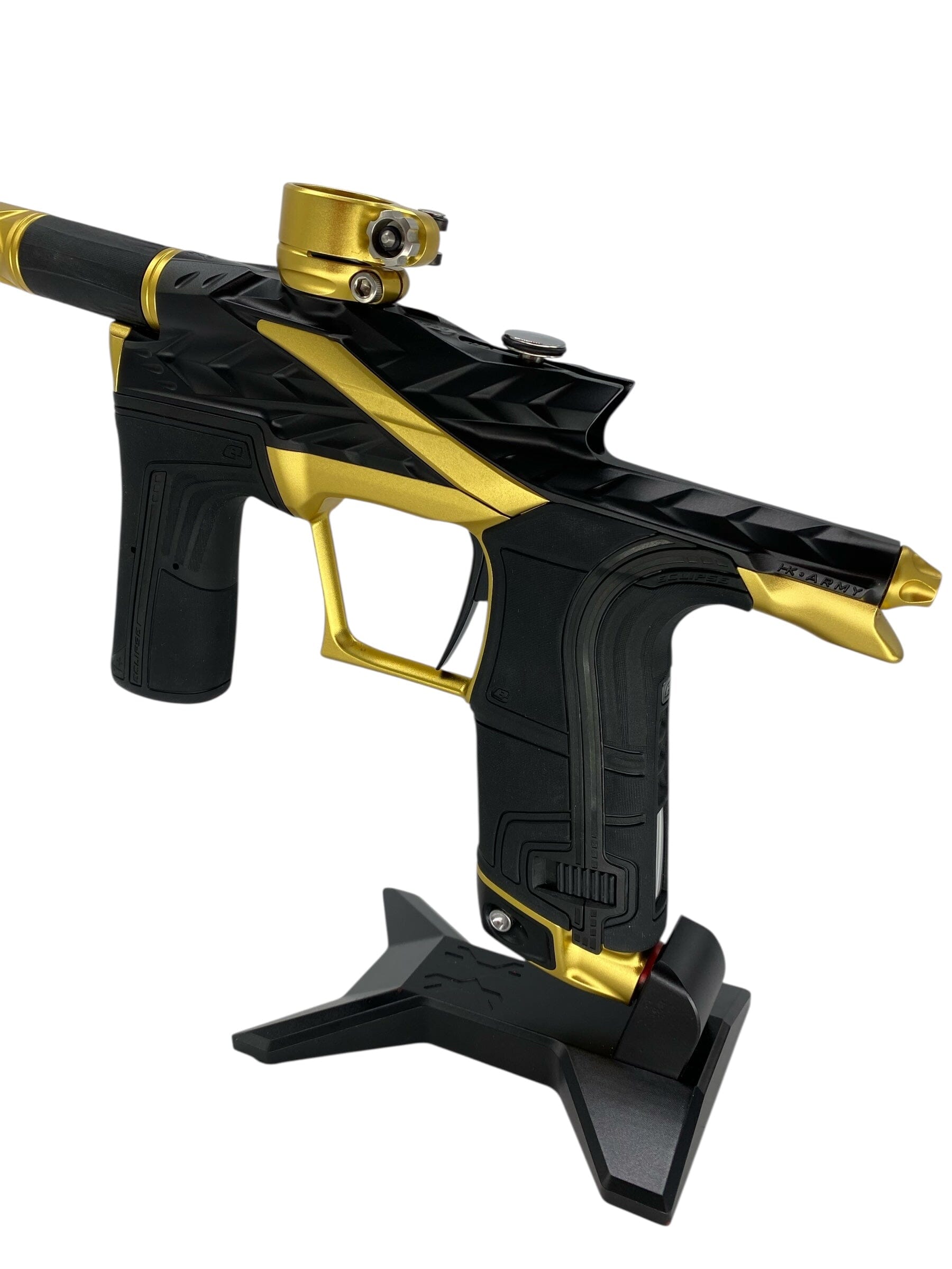 Used Planet Eclipse Hk Fossil Lv2 Paintball Gun Black/Gold Paintball Gun from CPXBrosPaintball Buy/Sell/Trade Paintball Markers, New Paintball Guns, Paintball Hoppers, Paintball Masks, and Hormesis Headbands
